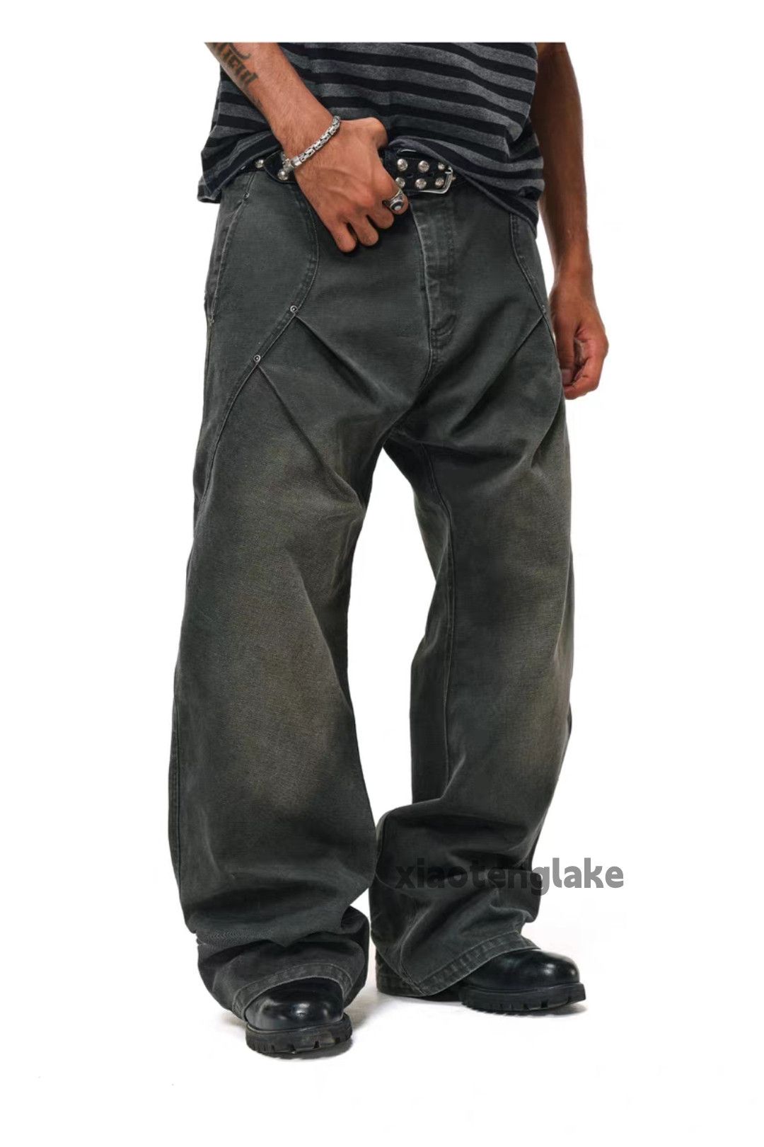 Vintage Utility skate hiphop faded loose baggy carpenter pants Size US 36 / EU 52 - 4 Thumbnail