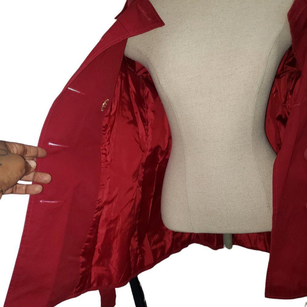 Nine West CT350a Nine West Red Double Breasted Cotton Jacket Small Size S / US 4 / IT 40 - 9 Thumbnail