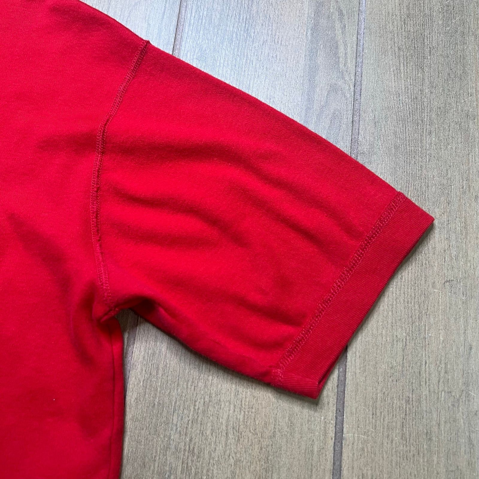 Vintage Vintage Esquire Henley Shirt Mens Large Red distress 90s Size US L / EU 52-54 / 3 - 8 Thumbnail