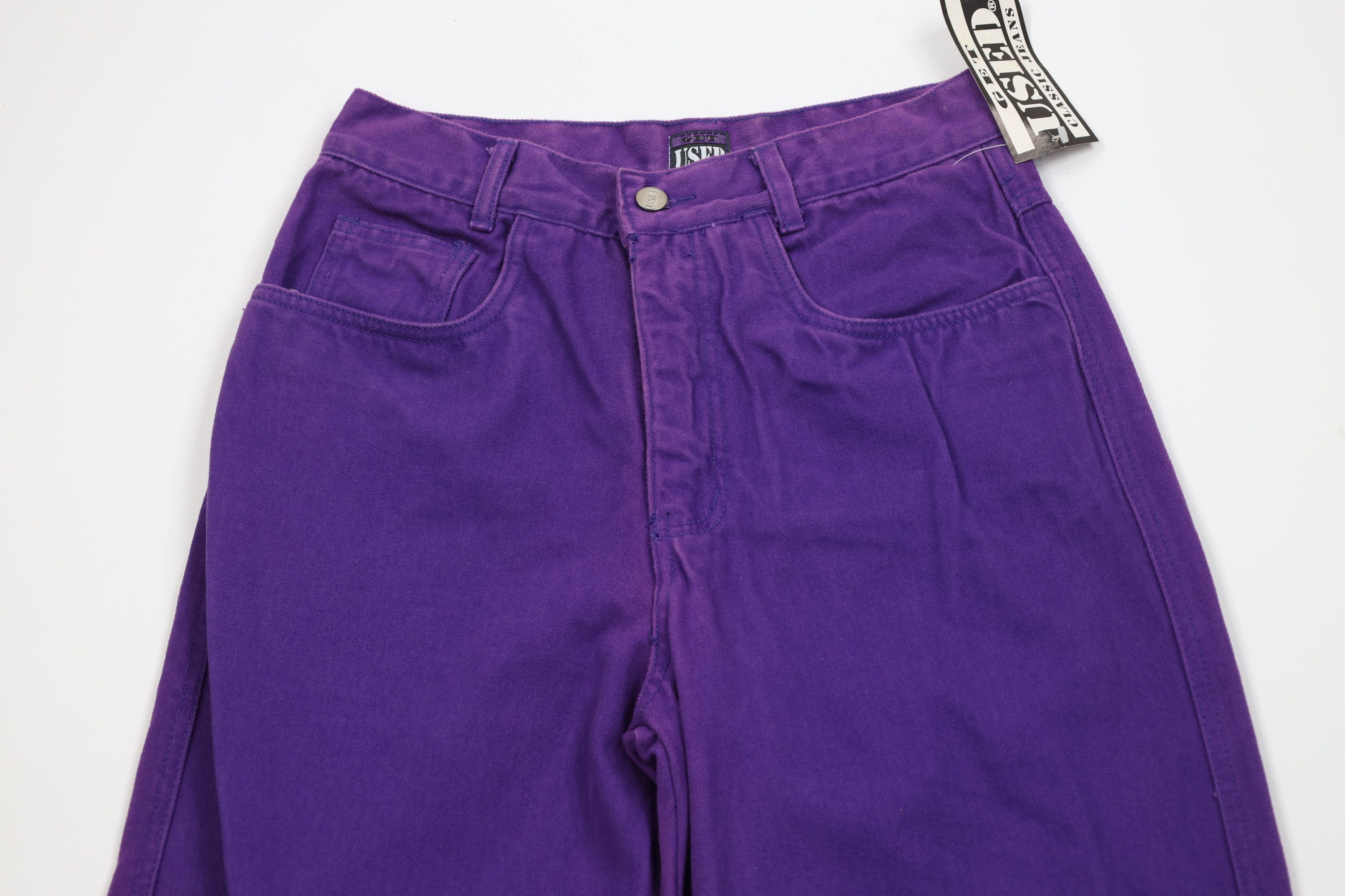 Vintage Deadstock Vintage 90s Streetwear Skateboard Jeans Purple Size US 29 - 2 Thumbnail