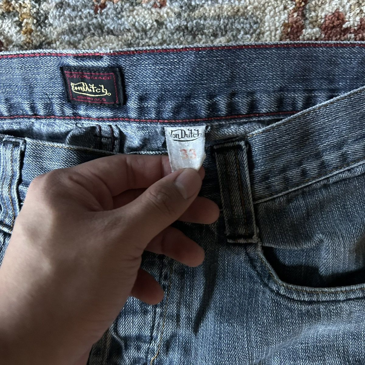 Von Dutch Vintage 2000s Von Dutch Straight/Bootcut Jeans Size US 33 - 6 Thumbnail
