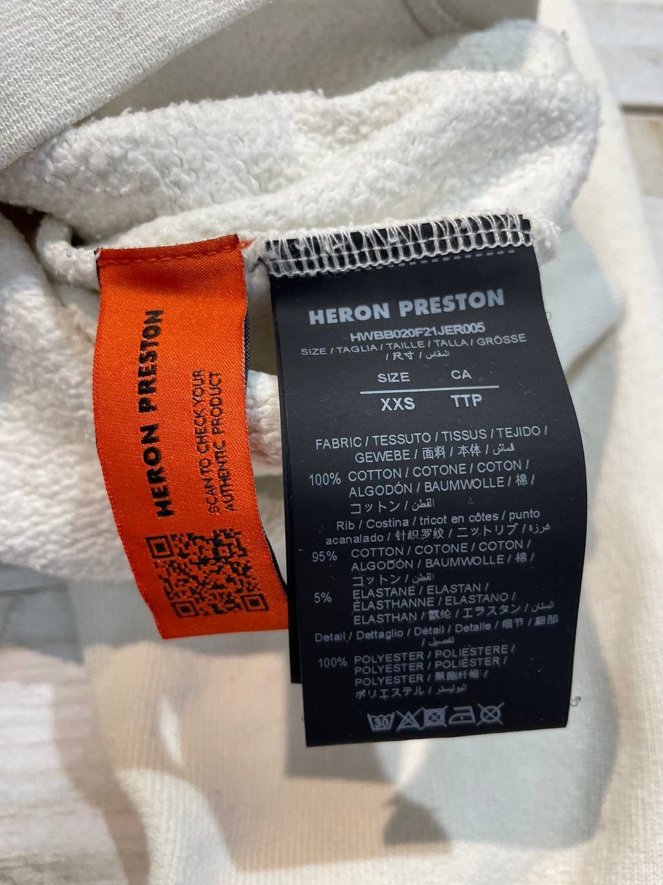 Heron Preston Heron Preston Ctnmb Hoodie Logo Print Drawstring Size US XS / EU 42 / 0 - 11 Thumbnail