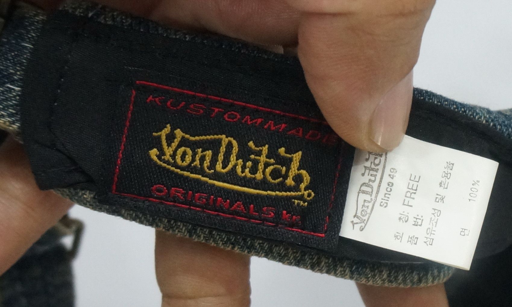 Von Dutch Rare VON DUTCH Limited Edition NOS Vintage Denim Half Cap Size ONE SIZE - 12 Thumbnail