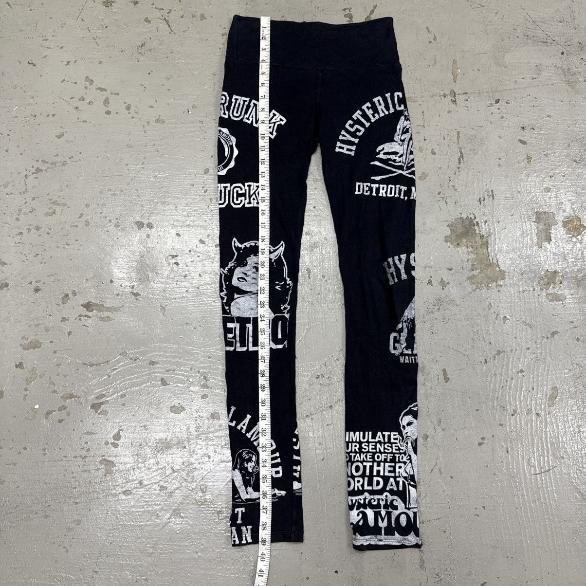 Hysteric Glamour RARE HYSTERIC GLAMOUR LEGGING PANTS BIG LOGO Size US 26 / EU 42 - 6 Thumbnail