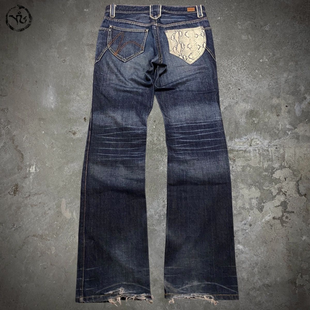 Nicole Club Tornado Mart style Blue Python Jeans Size US 32 / EU 48 - 1 Thumbnail