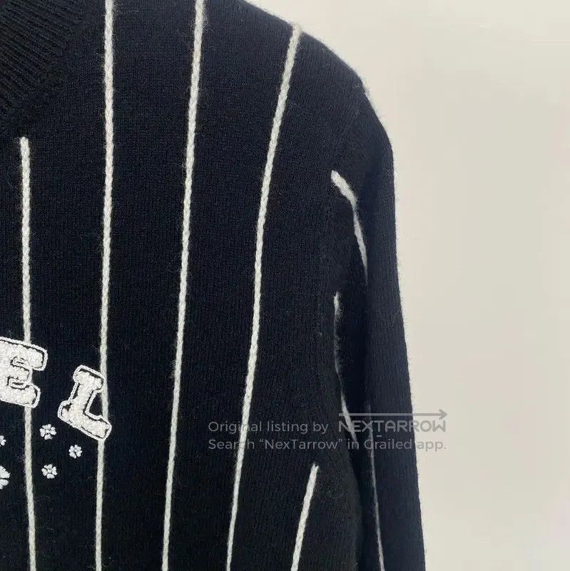 Chanel Chanel Logo Black Cashmere Sweater for Women . Size M / US 6-8 / IT 42-44 - 3 Thumbnail