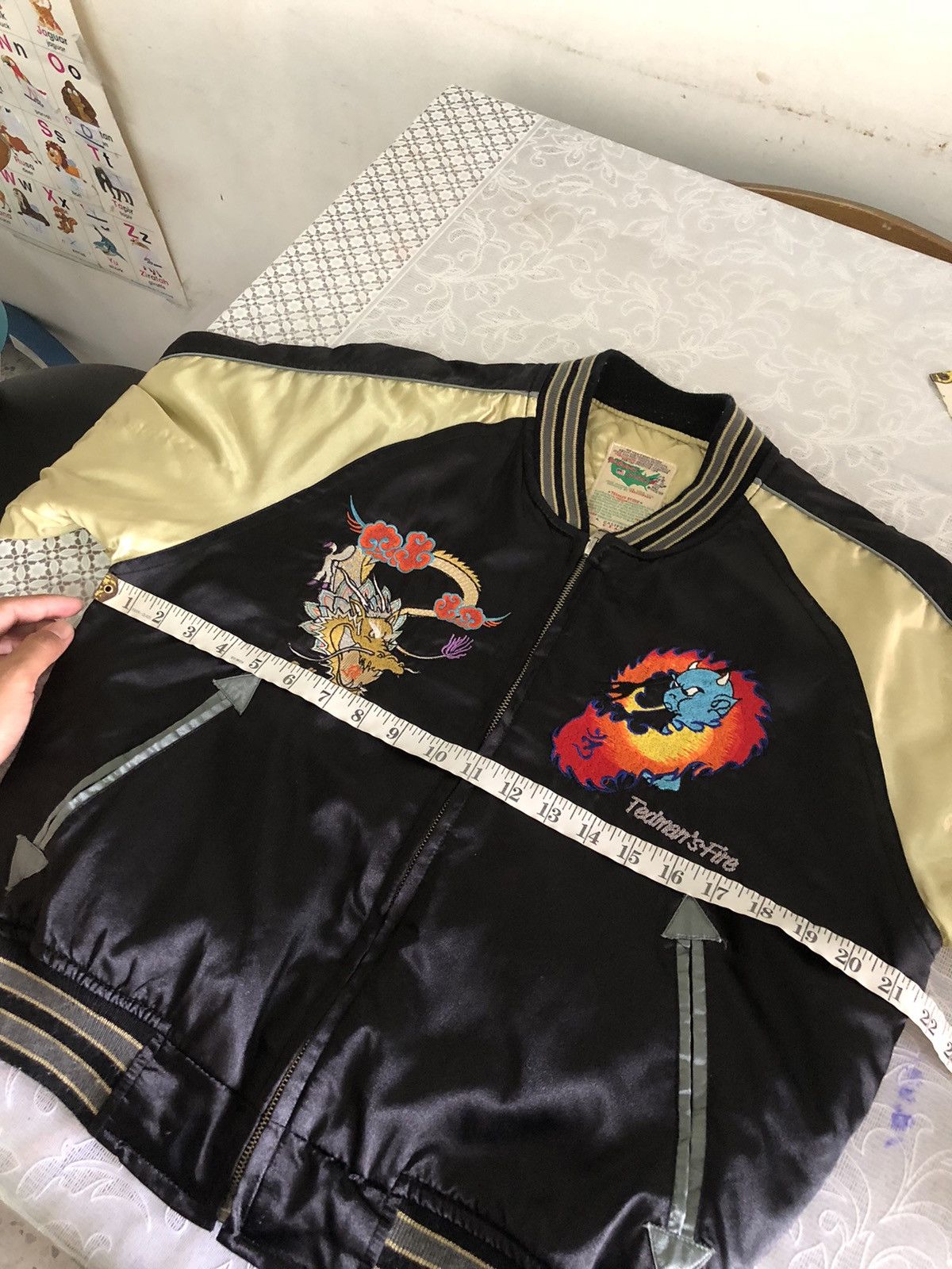 Vintage Vintage 90s Ted Company Embroidery Dragon Sukajan Jacket Size US XS / EU 42 / 0 - 17 Thumbnail