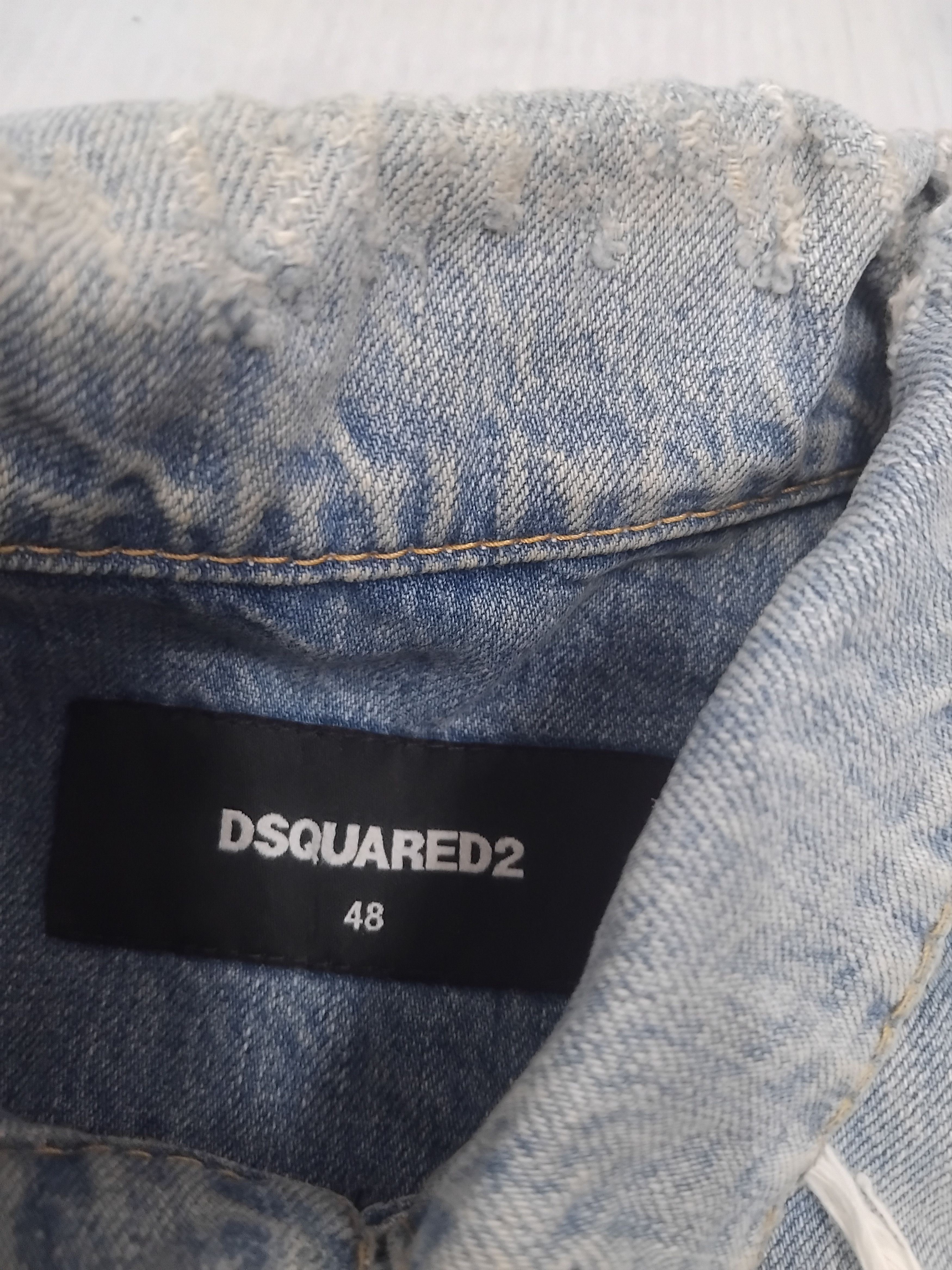Dsquared2 💥Dsquared2 made in Italy stonewash distressed jacket Size US M / EU 48-50 / 2 - 2 Thumbnail