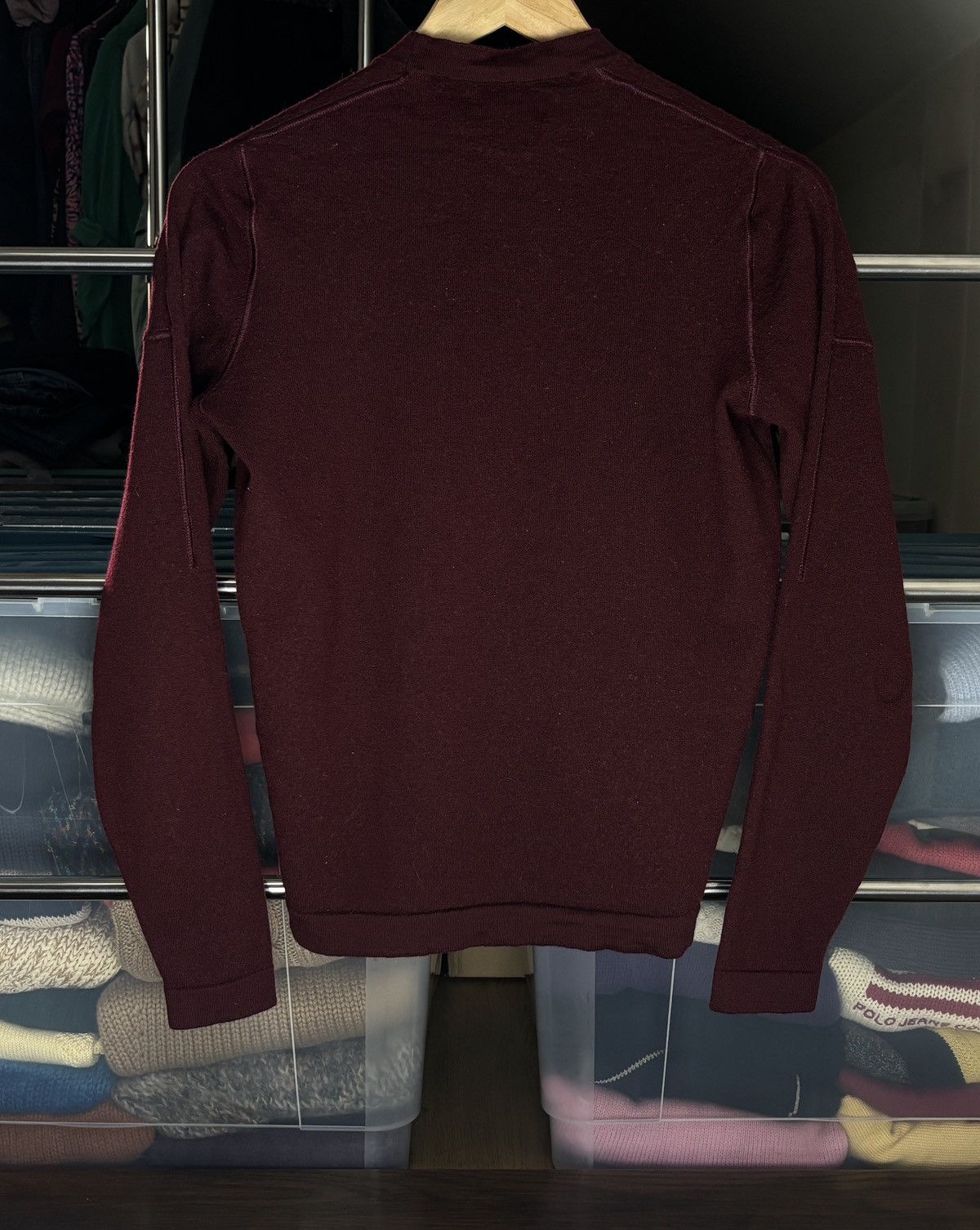 Stone Island Stone Island burgundy sweater Size S / US 4 / IT 40 - 5 Thumbnail