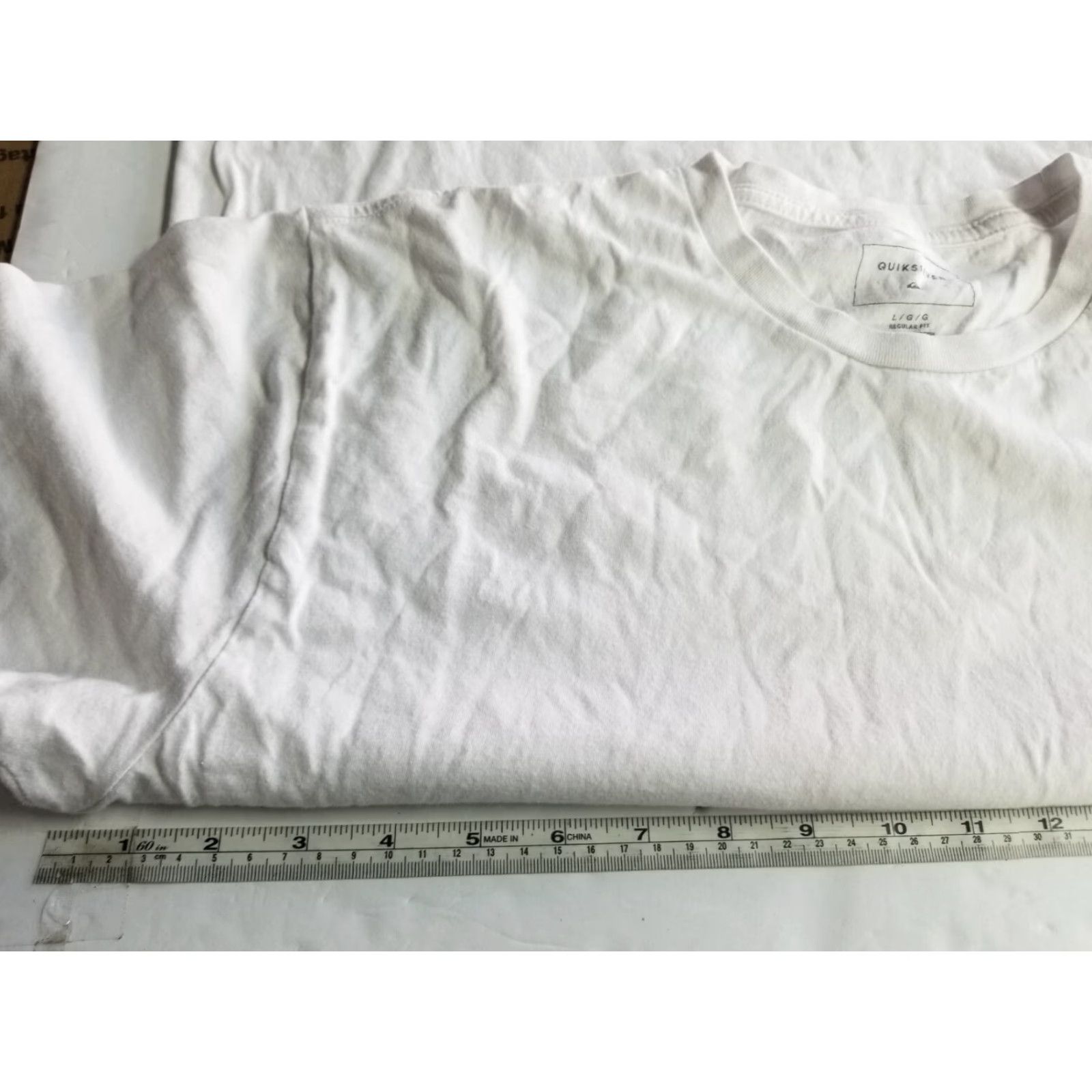 Quiksilver Quicksilver White T Shirt Short Sleeve Mens Large Crewneck Logo Regular Cotton Shirt Size US L / EU 52-54 / 3 - 3 Thumbnail