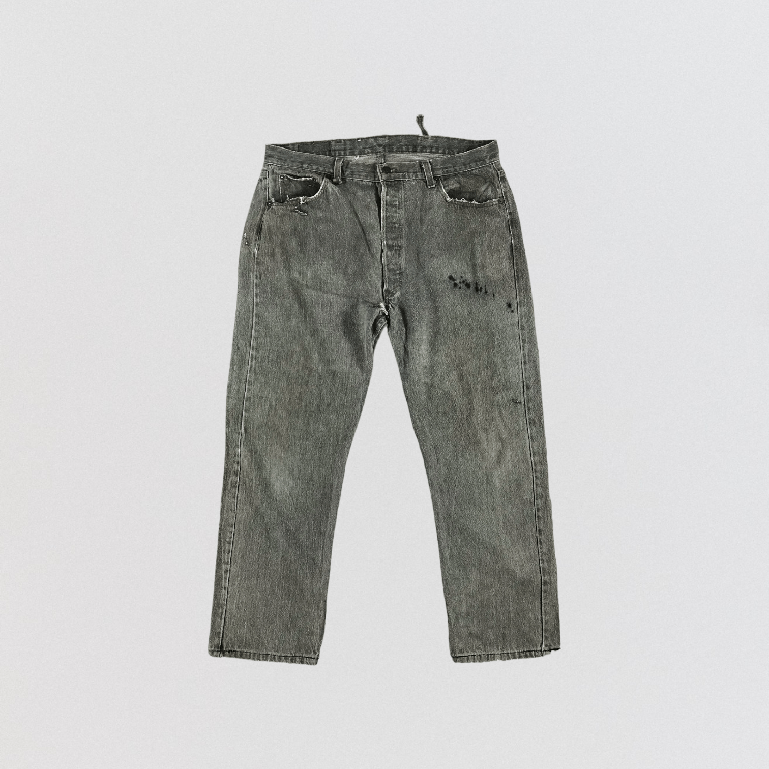 Levi's Vintage 90s Faded Black Levis 501 Jeans-JM2105 Size US 38 / EU 54 - 1 Thumbnail
