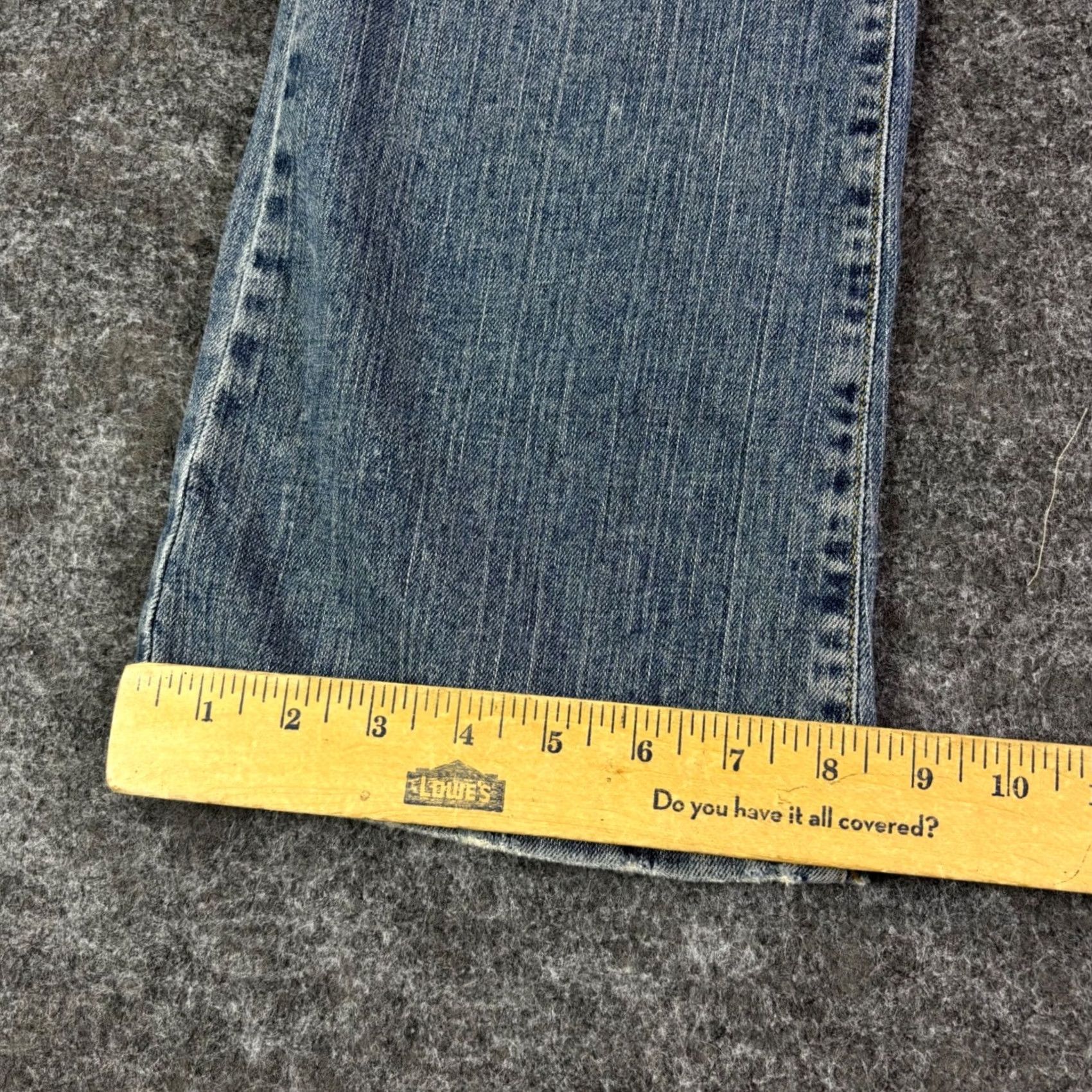 Lucky Brand Lucky Brand Dungarees Dream Jeans - Size 8/29 Blue Distressed Flare USA Size 29" - 4 Thumbnail