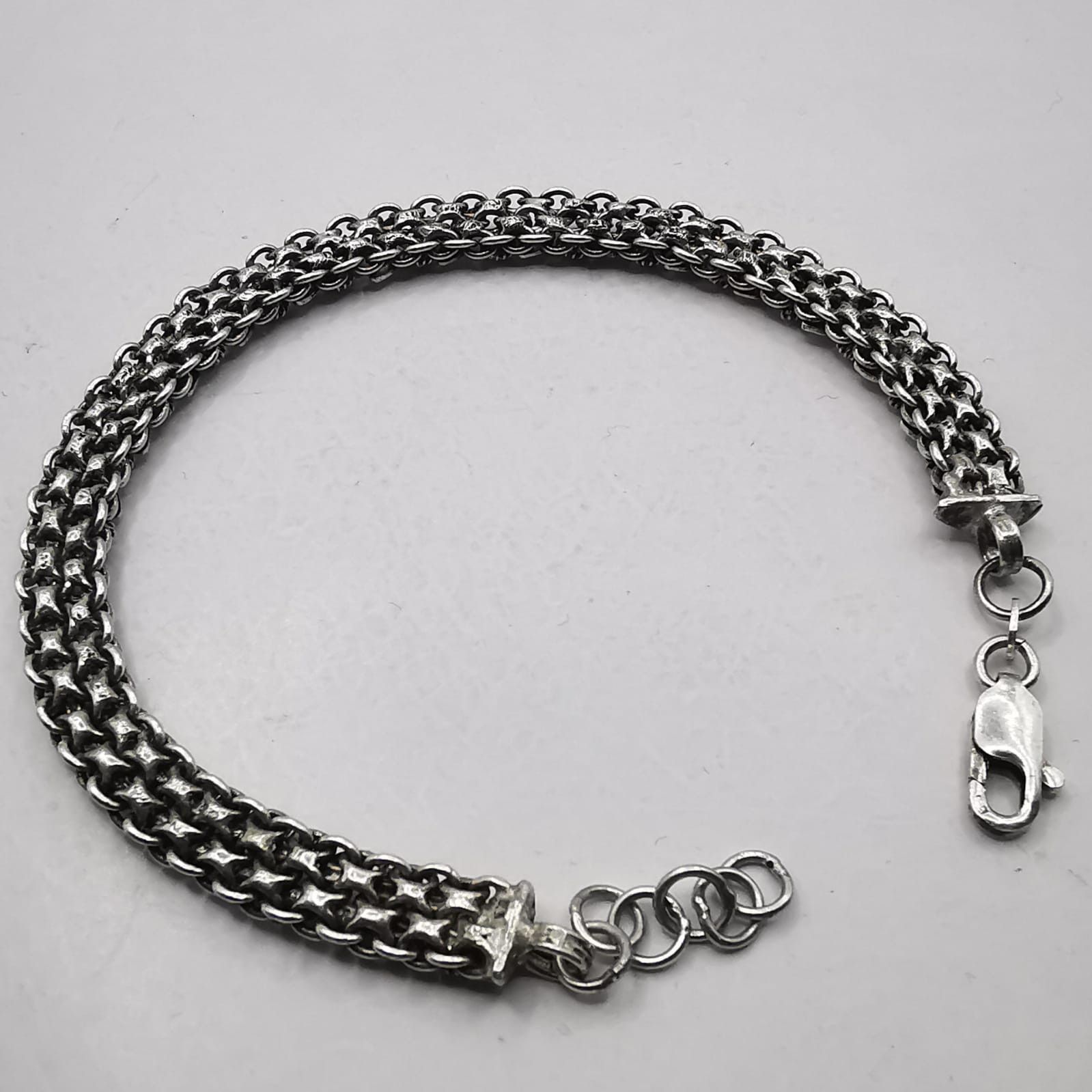 Sterling Silver Vintage Bracelet Jewelry,925 Sterling Silver 12,67g Size ONE SIZE - 7 Thumbnail