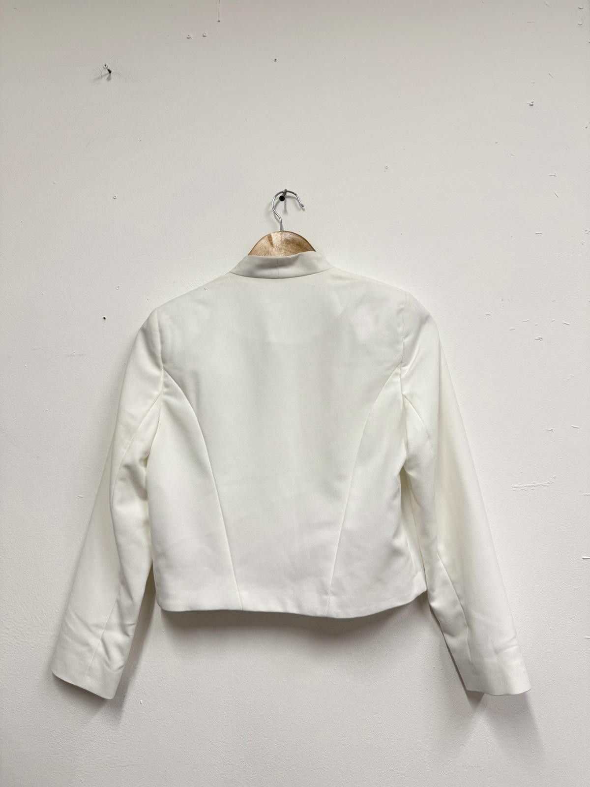 Walls Wallis White Women's Blazer UK 10 EUR 38 US 6 Size M / US 6-8 / IT 42-44 - 4 Thumbnail
