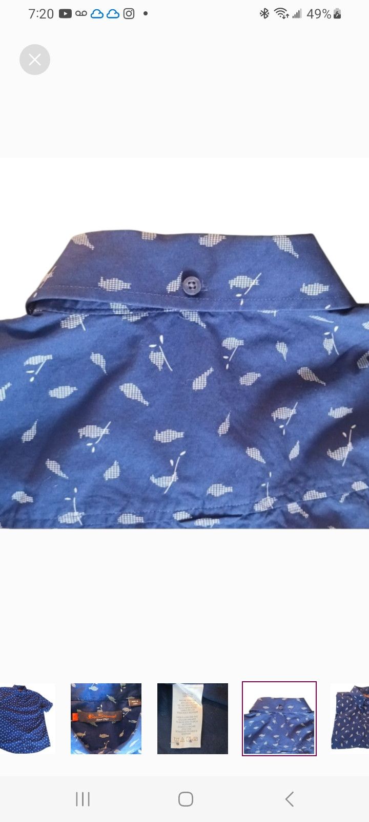 Ben Sherman Ben Sherman Birds Short-Sleeve Shirt Size US M / EU 48-50 / 2 - 7 Thumbnail