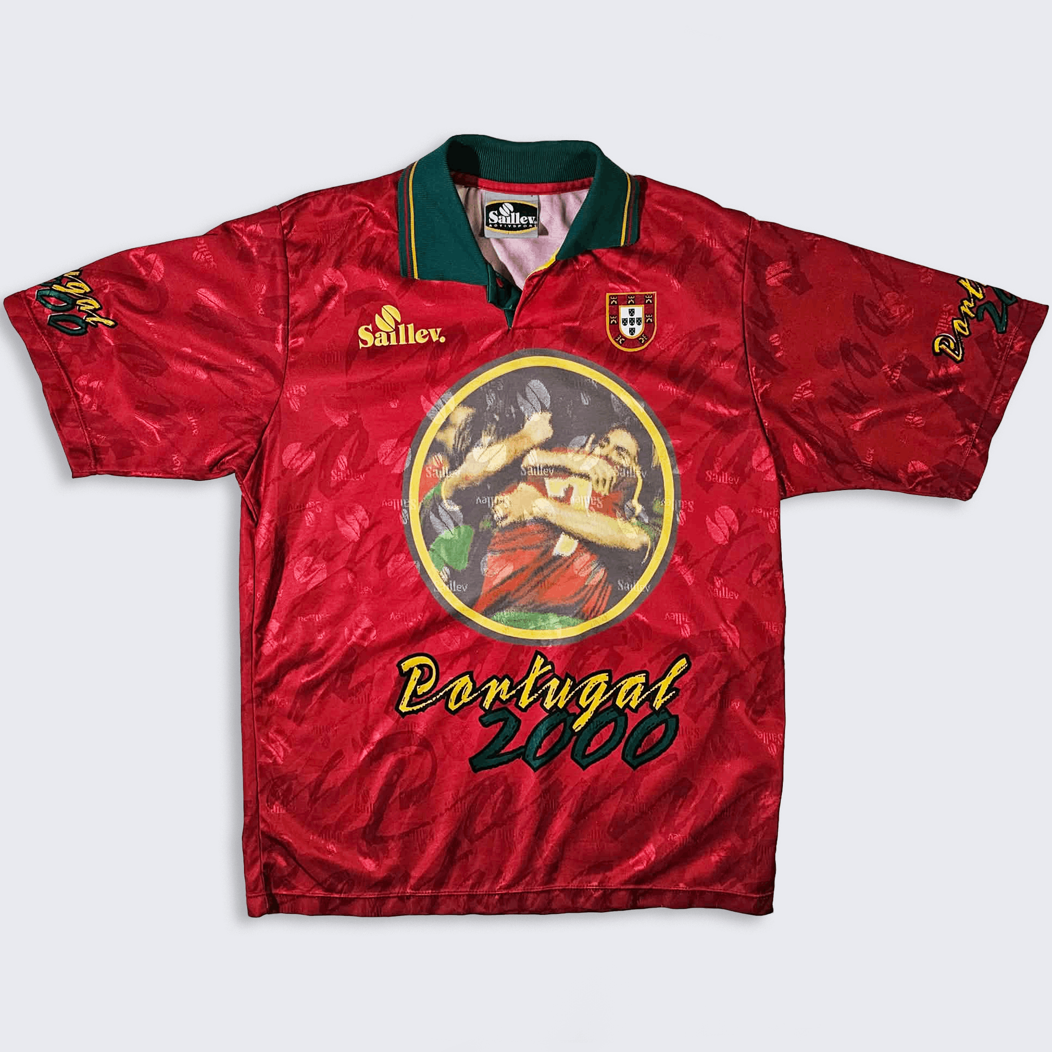 Vintage Portugal Vintage Y2K Saillev World Cup Soccer Jersey Size US L / EU 52-54 / 3 - 1 Thumbnail