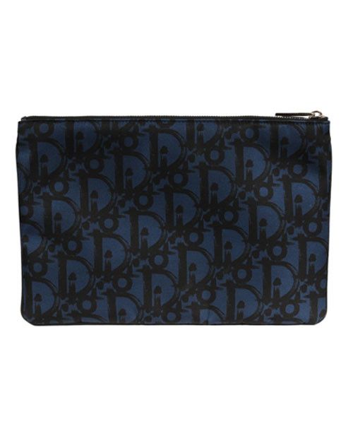 Dior Dior Oblique Logo Pouch Blue Black Size ONE SIZE - 1 Thumbnail