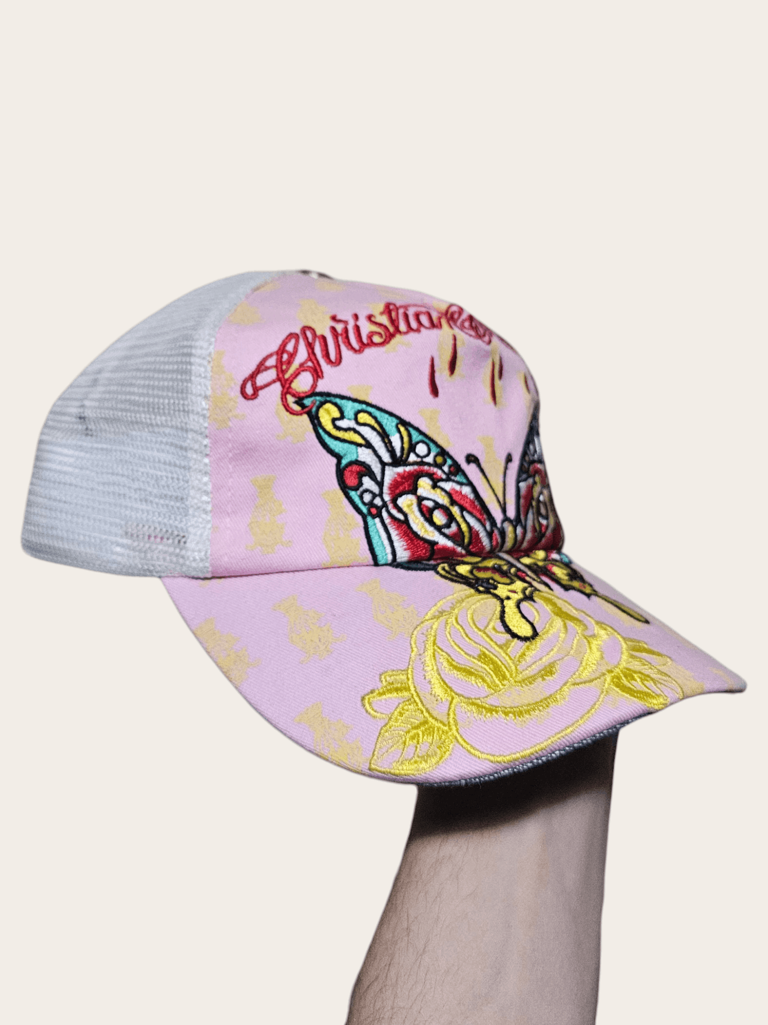 Christian Audigier Christian Audiger Butterfly Pink y2k Hat Size ONE SIZE - 3 Thumbnail