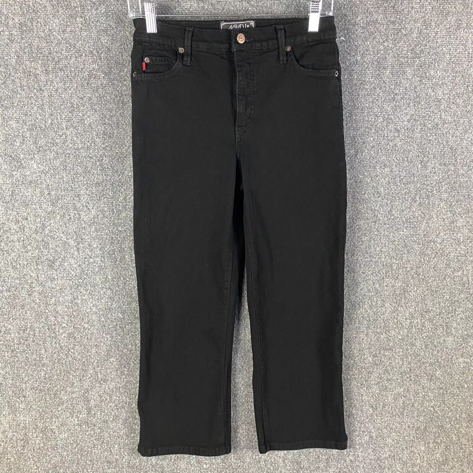 NYDJ NYDJ Jeans Women's Size 6 Capri High Rise Black Denim Adults Size 28" / US 6 / IT 42 - 1 Thumbnail