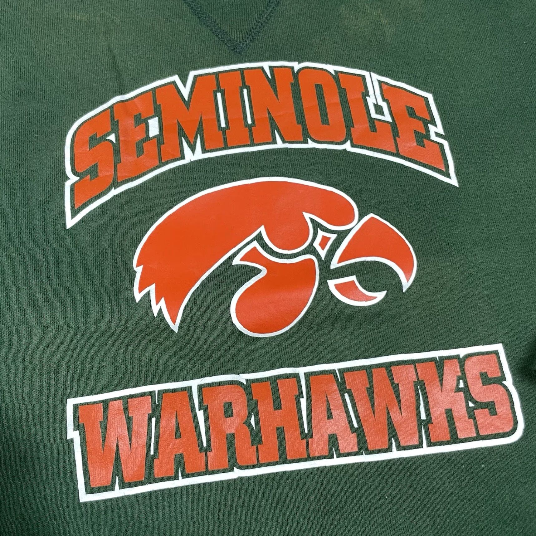 Russell Athletic VINTAGE Russell Athletic Sweatshirt Shirt Adult S Green Seminole Wrestling Rare S Mens Size US S / EU 44-46 / 1 - 3 Thumbnail