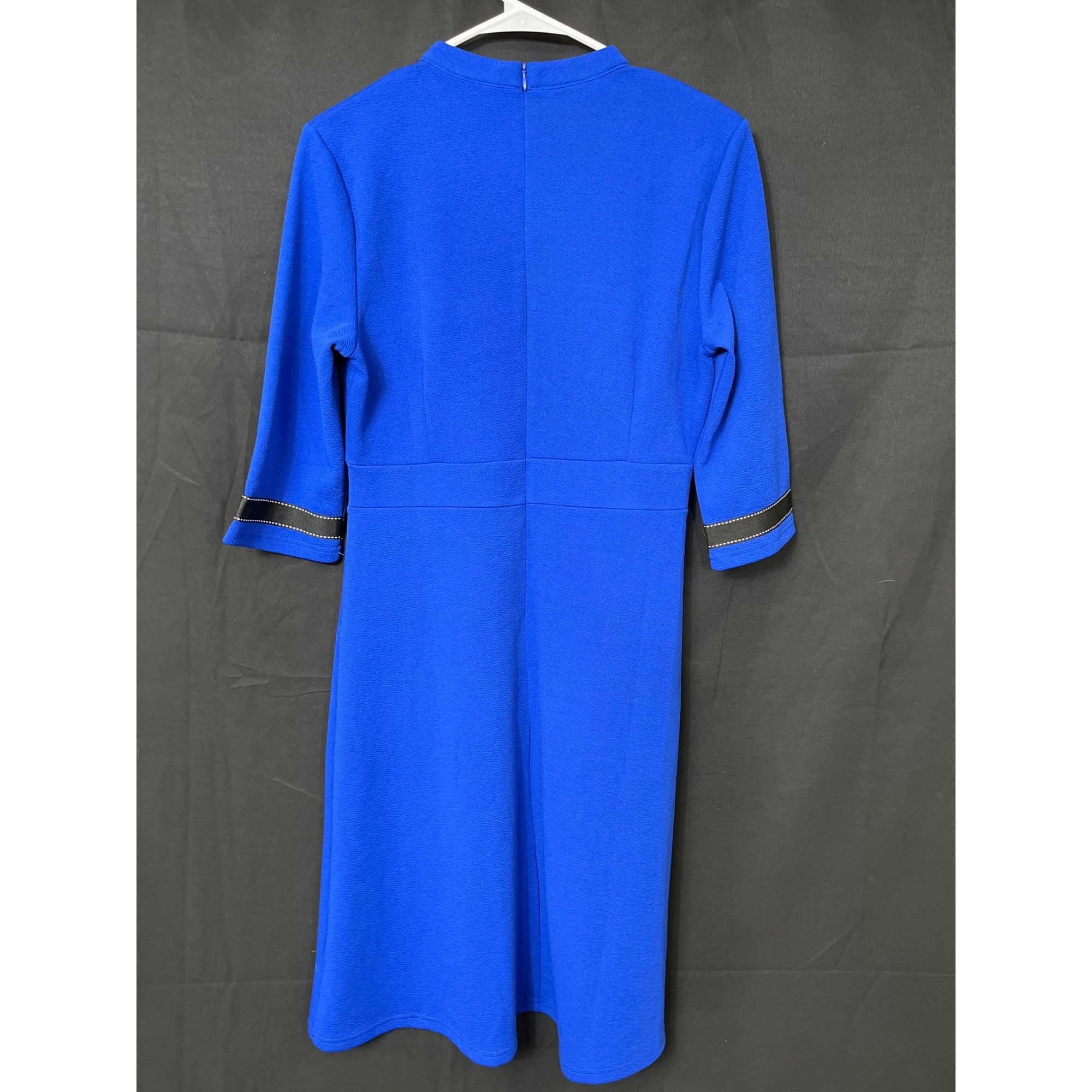 Designer Homeyee SKU 7628 Womens Blue Dress With sleeves Size XL Size XL / US 12-14 / IT 48-50 - 2 Thumbnail