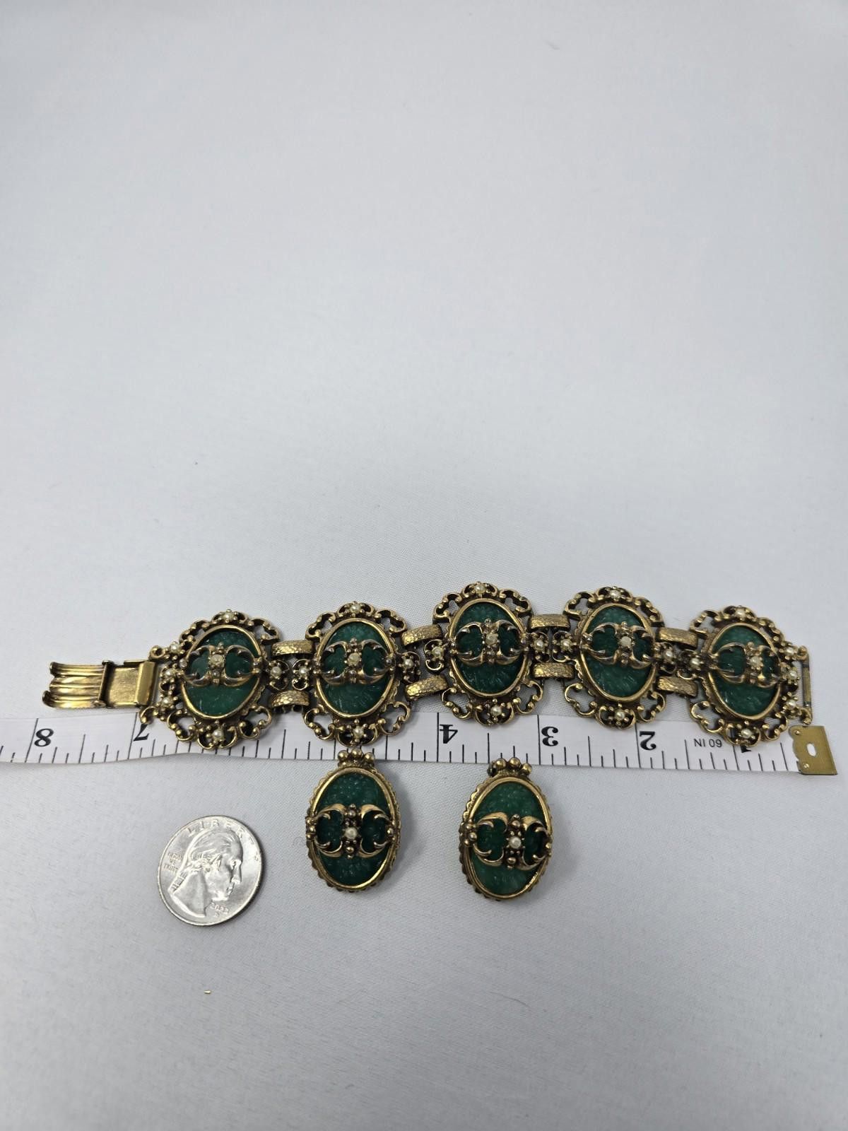 Other Vintage Judy Lee Victorian Revival Bracelet & Earrings Set Size ONE SIZE - 1 Thumbnail