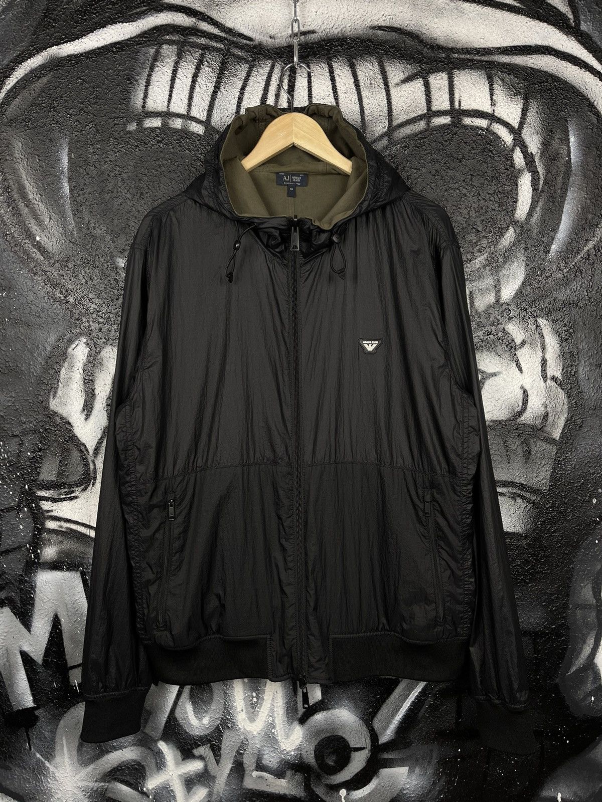 Armani Armani Jeans Black Nylon Reversible Jacket Men’s Size 56 Size US XL / EU 56 / 4 - 3 Thumbnail