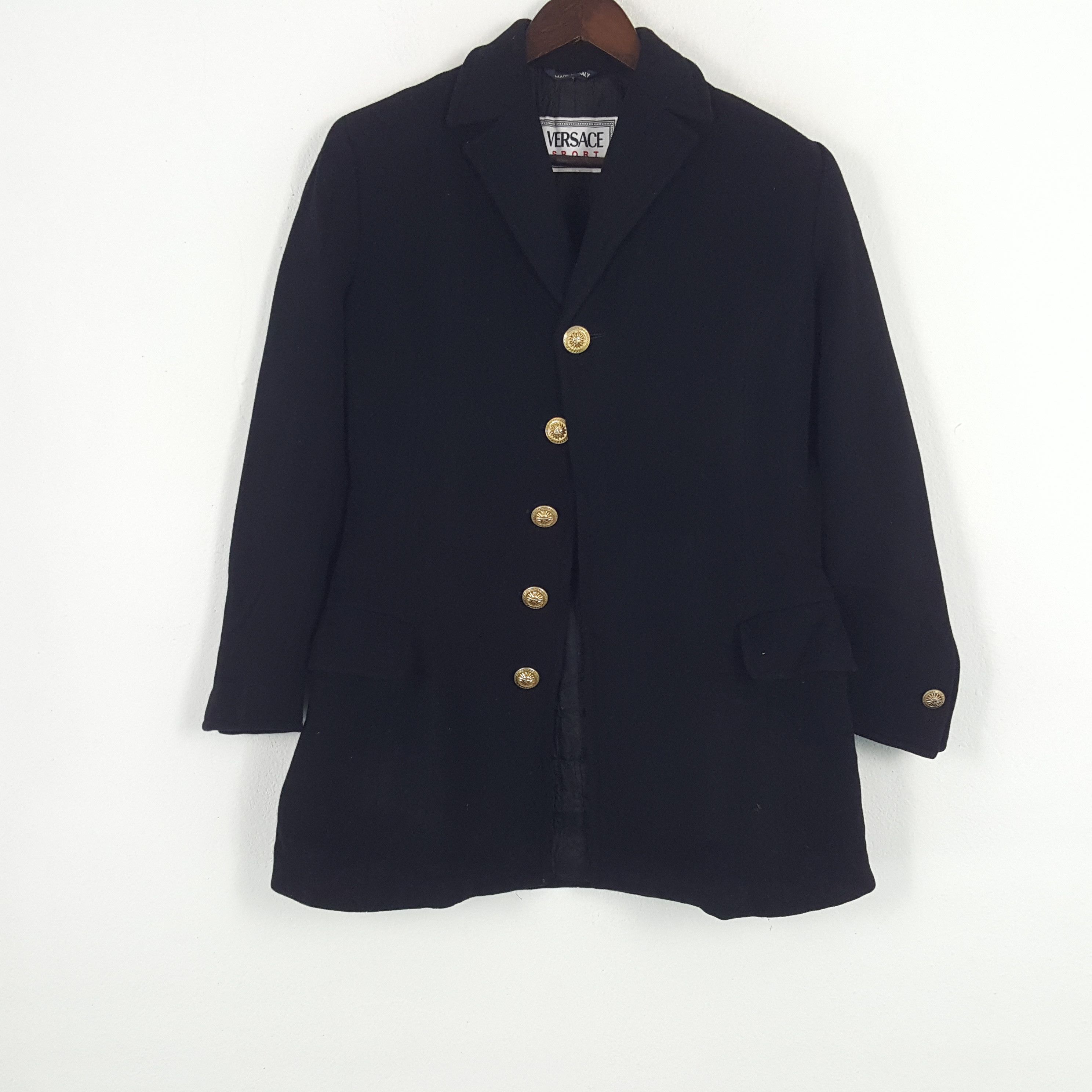 Versace × Vintage Vintage Versace Sport Velvet Blazer Jacket Size S / US 4 / IT 40 - 1 Thumbnail