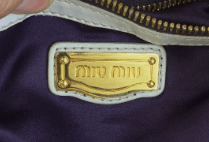 Miu Miu Miu Miu Hobo Shoulder Bag Women’s Ivory Leather Size ONE SIZE - 4 Thumbnail