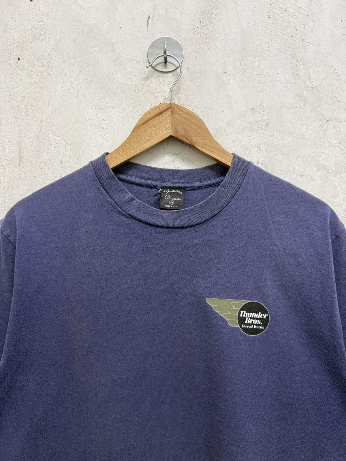 Vintage Vintage 90s Thunder Bros Thread Works Tee Size US M / EU 48-50 / 2 - 5 Thumbnail