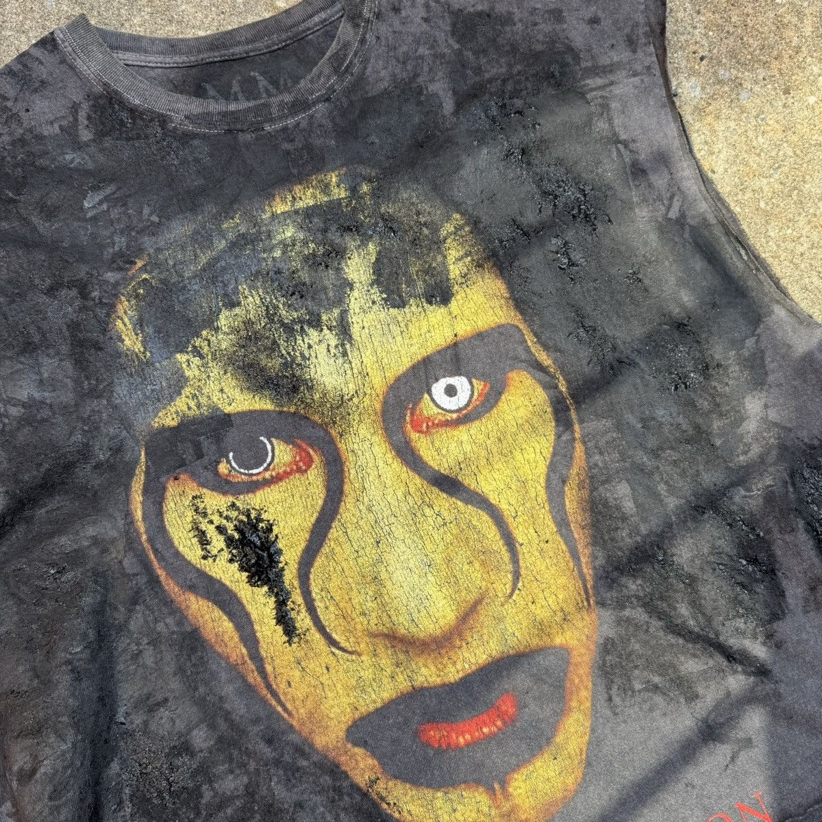 Vintage Marilyn Manson Thrashed Tank Size US XL / EU 56 / 4 - 3 Thumbnail