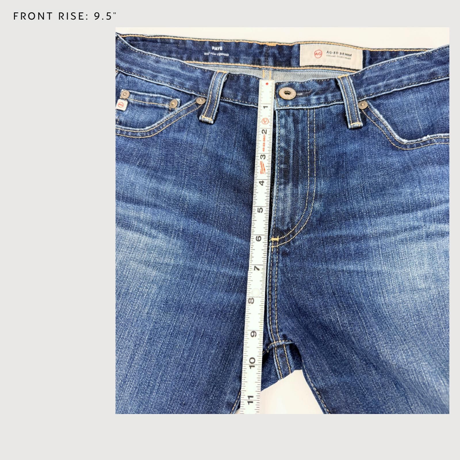 AG Adriano Goldschmied AG Adriano Goldschmied Faye Mid Rise Cigarette Jeans 27 Size 27" / US 4 / IT 40 - 7 Thumbnail