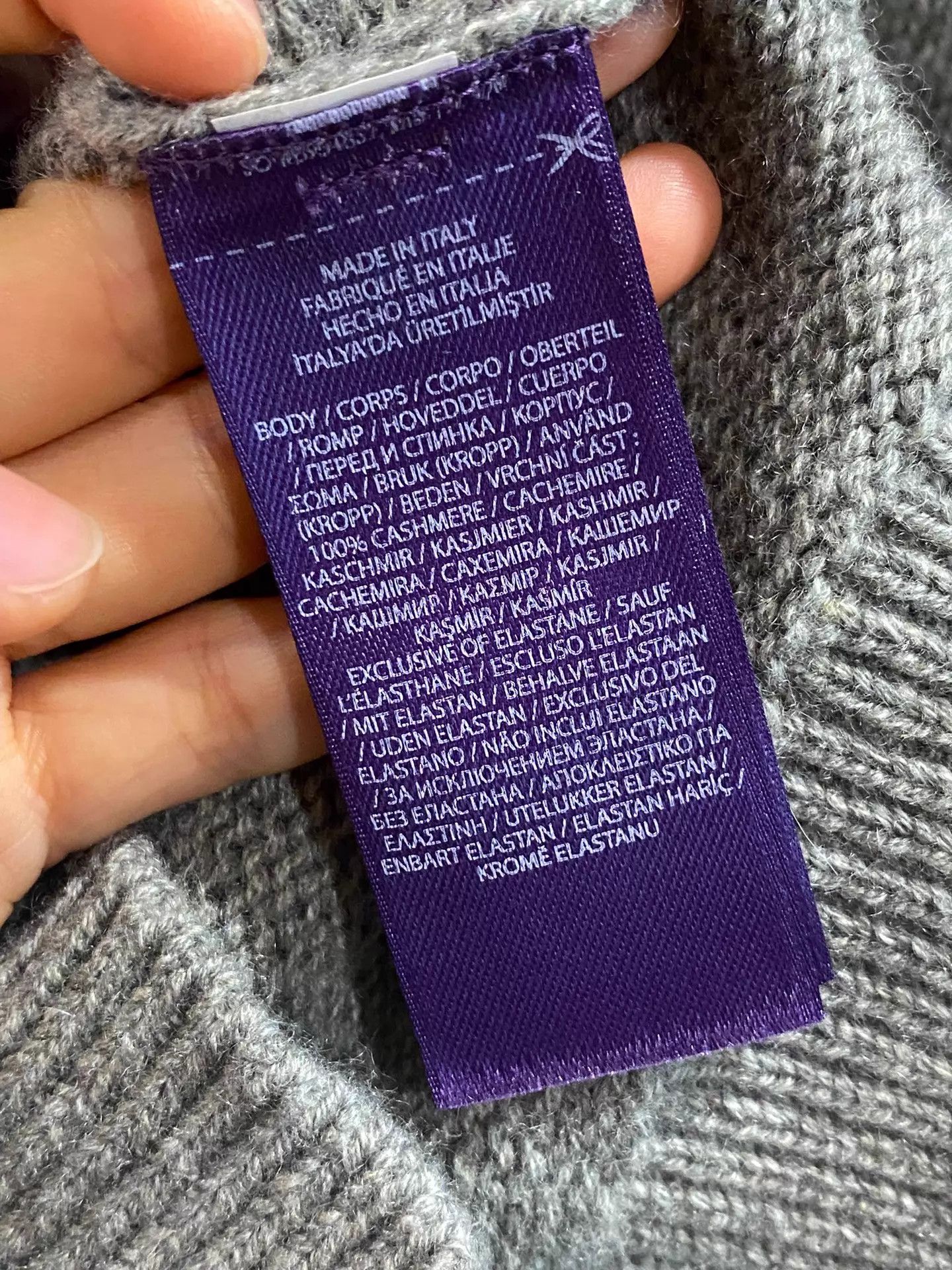 Ralph Lauren Ralph Lauren Purple Label Cashmere Sweater S NWT Size S / US 4 / IT 40 - 4 Thumbnail