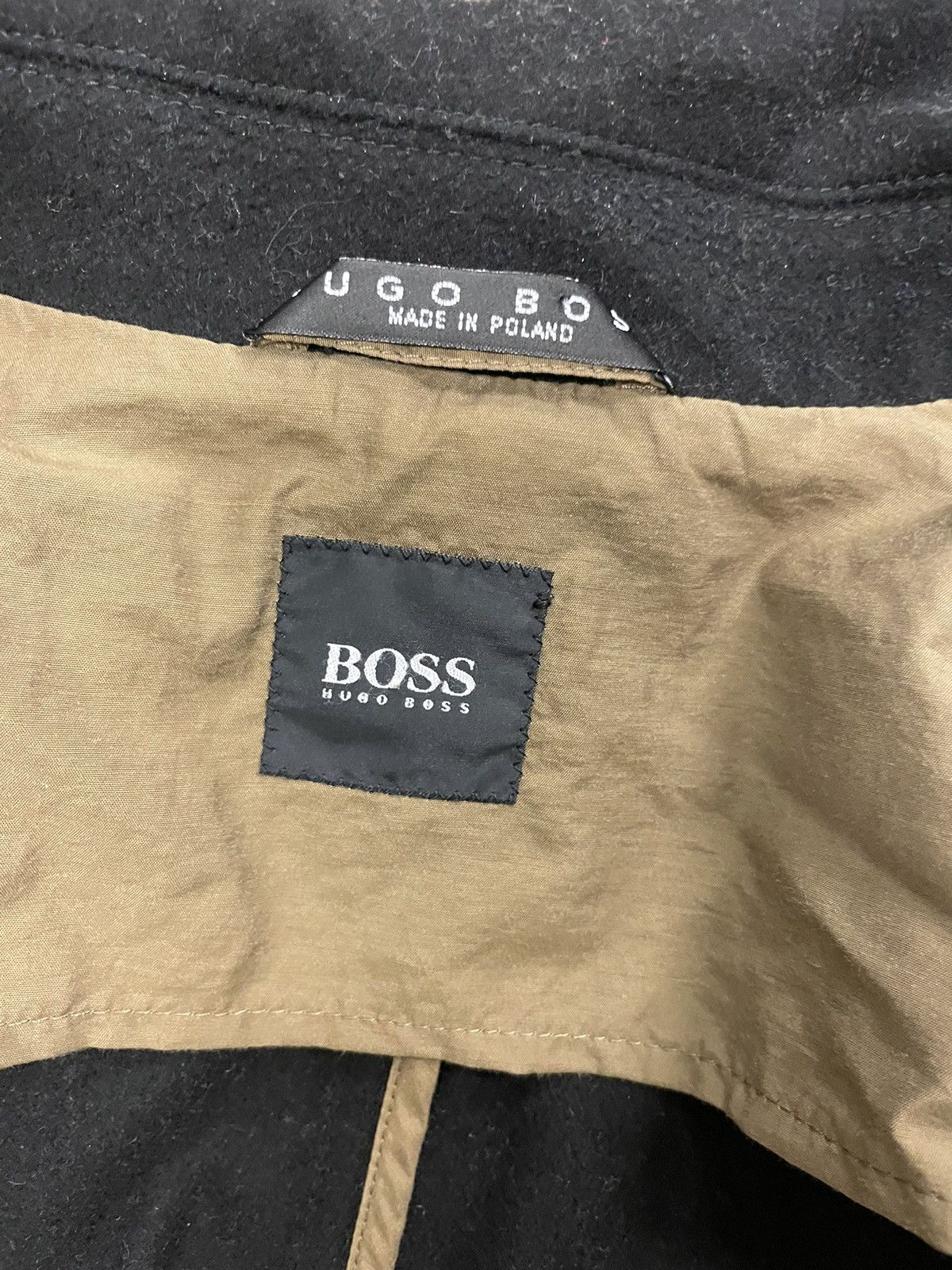 Hugo Boss Melton Wool & Cashmere Chess Jacket Size US M / EU 48-50 / 2 - 7 Thumbnail