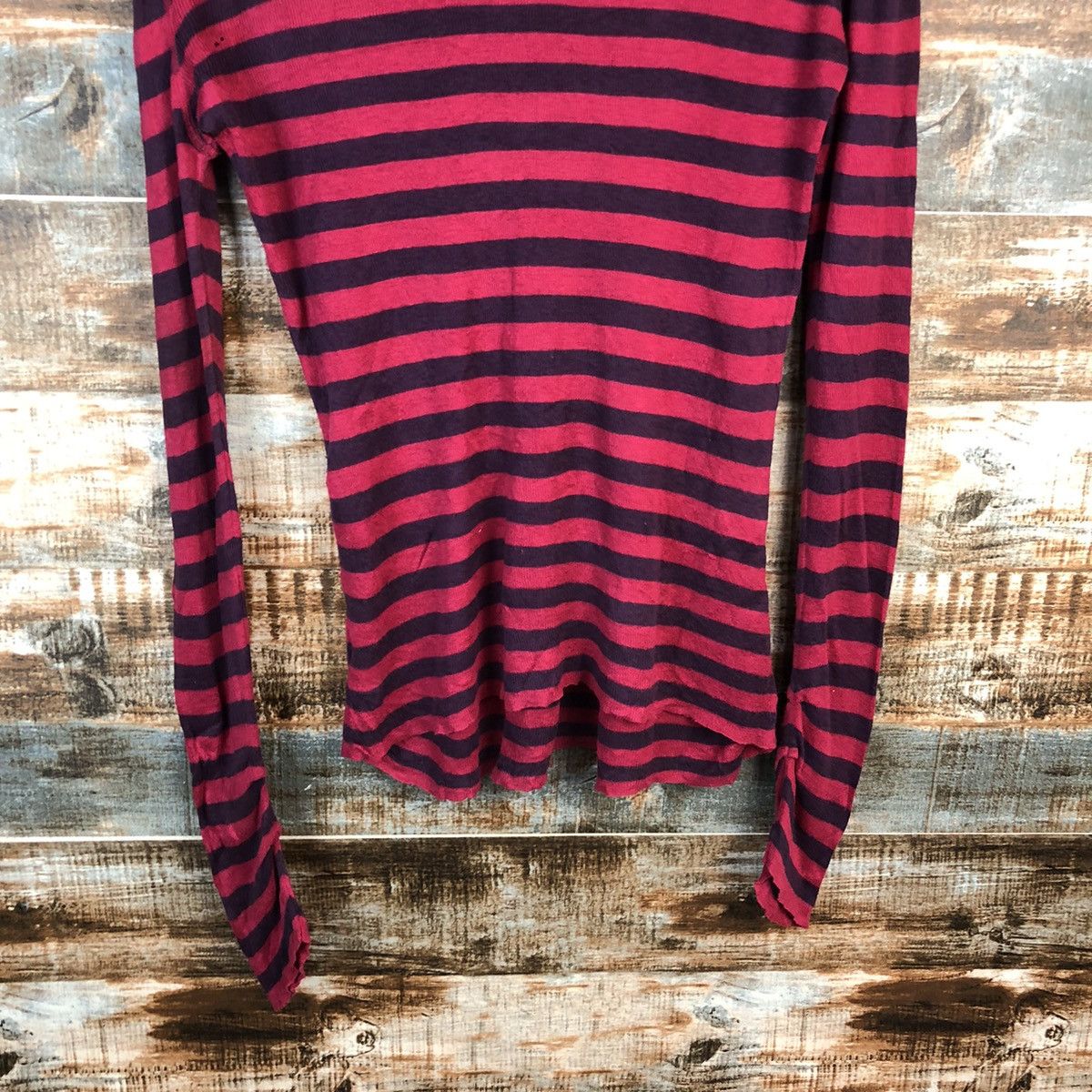 Solid & Striped DL Civilise Stripe Red like kurt cobain Knitwear #C595 Size M / US 6-8 / IT 42-44 - 14 Thumbnail