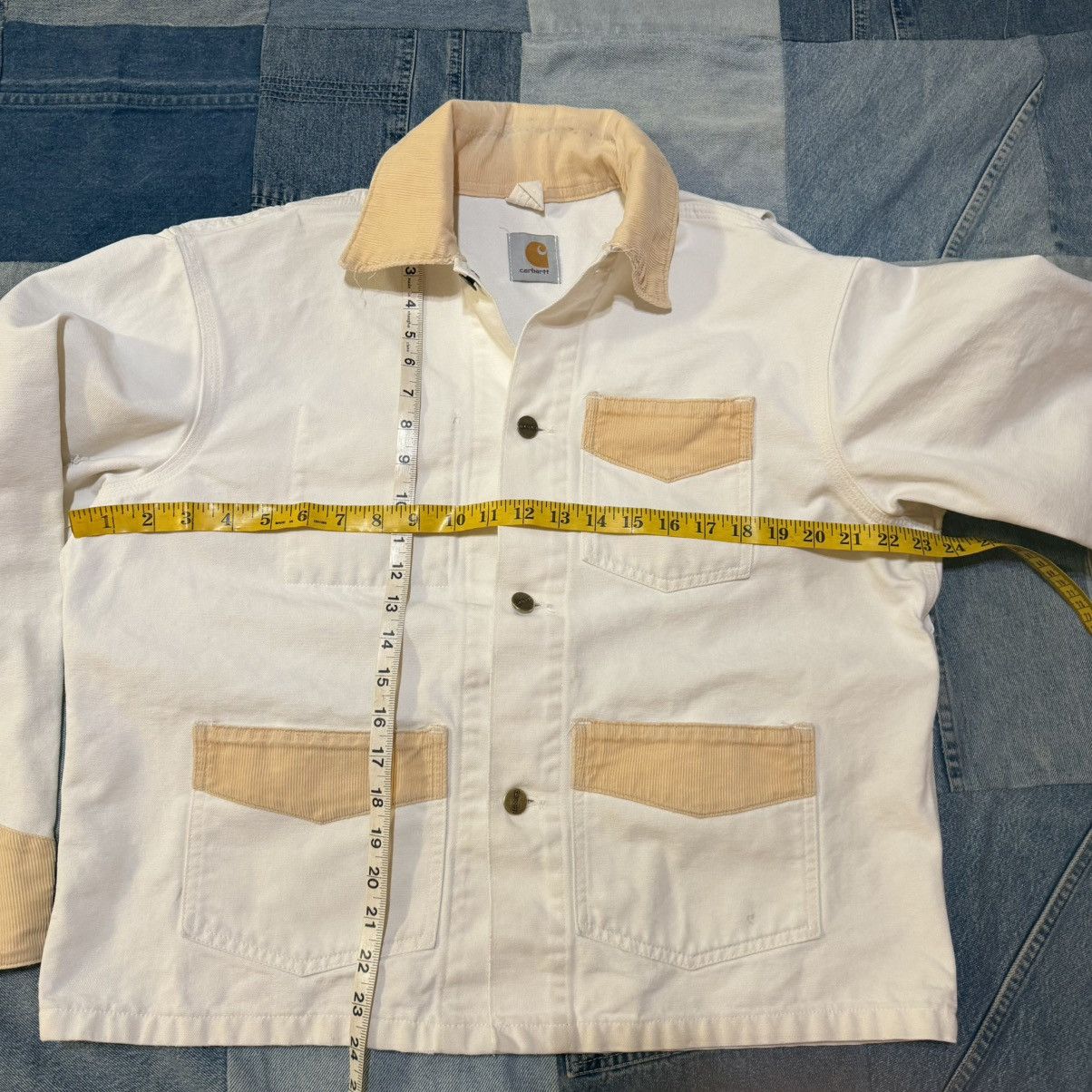 Carhartt Rare 1989 Carhartt 3 Pocket White Tan Chore Corduroy Jacket Size US L / EU 52-54 / 3 - 9 Thumbnail