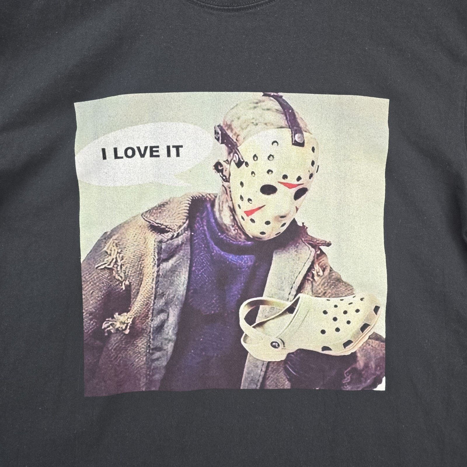 Other Jason Voorhees Loves Crocs Shirt Mens XL Black Horror Movie Size US XL / EU 56 / 4 - 3 Thumbnail