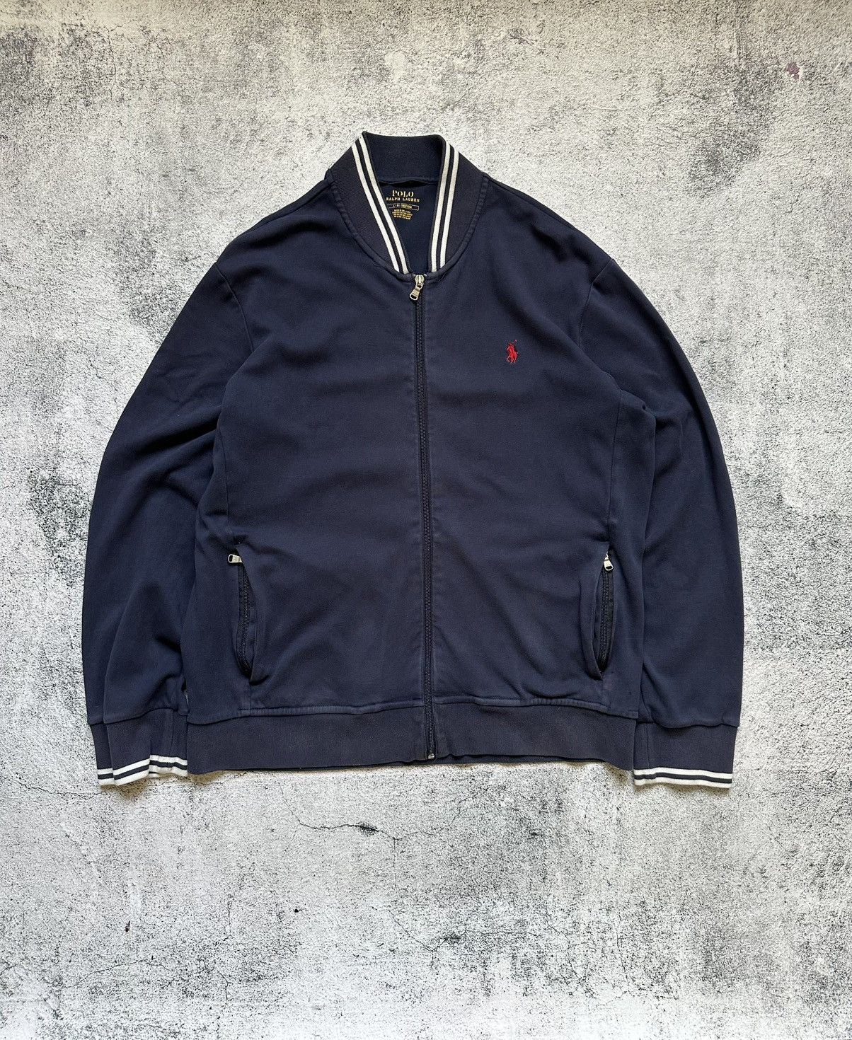 Polo Ralph Lauren Vintage Zip Polo Ralph Lauren Sweatshirt Red Logo Size US L / EU 52-54 / 3 - 1 Thumbnail