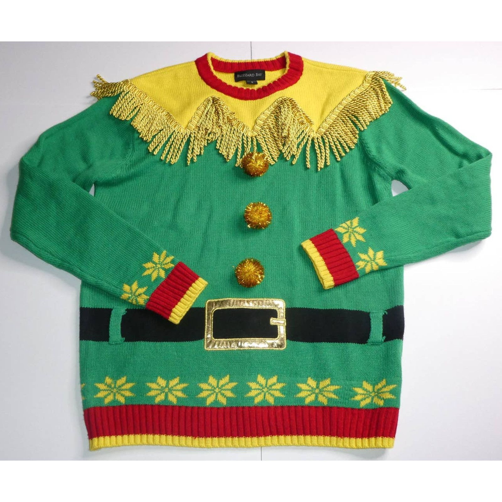 Holiday Brand BLIZZARD BAY holiday sweater Elf sweater, small, NEW Size US S / EU 44-46 / 1 - 1 Thumbnail