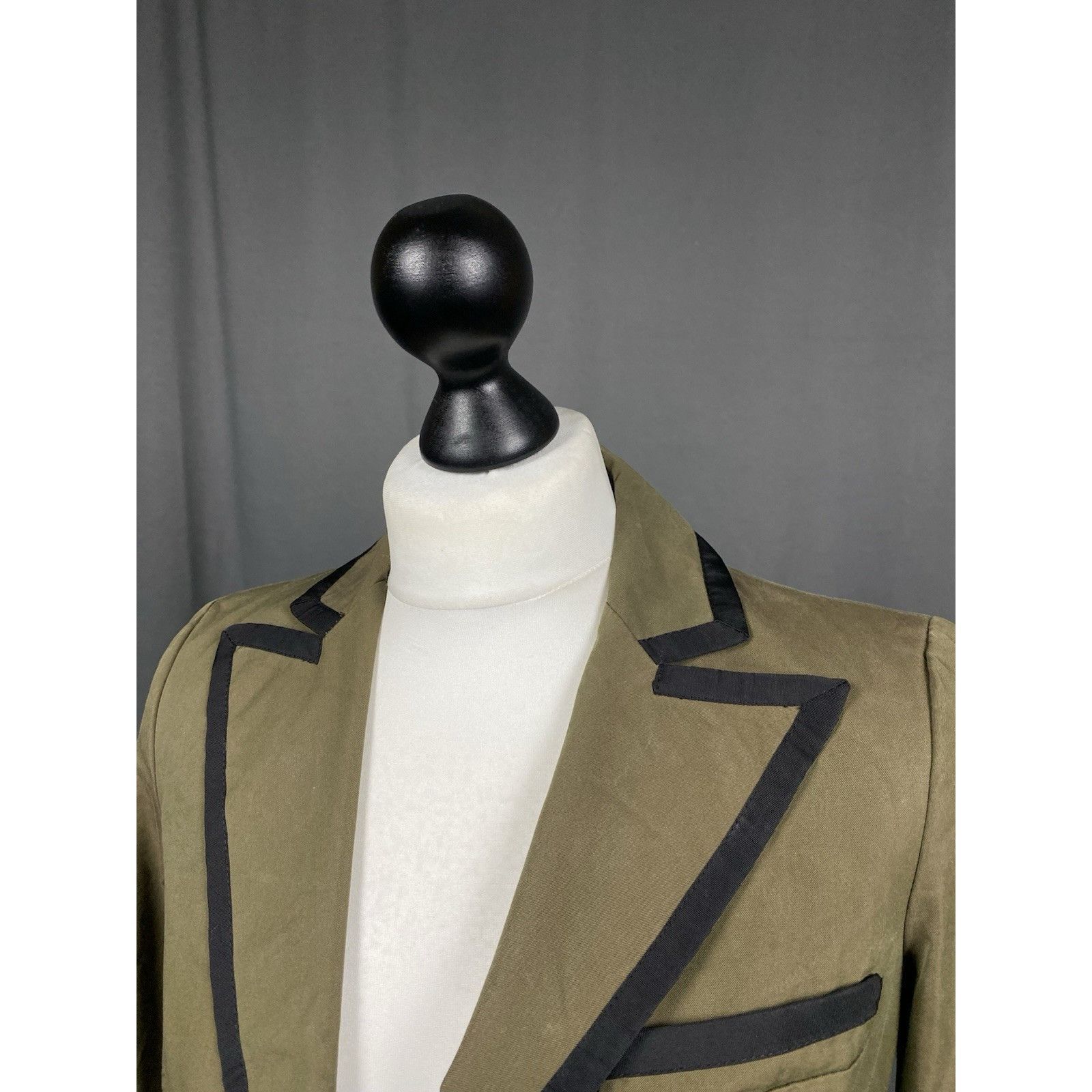 Etro Etro Contrast Stitch Women's Green 1-Button Blazer Jacket Si Size XS / US 0-2 / IT 36-38 - 5 Thumbnail