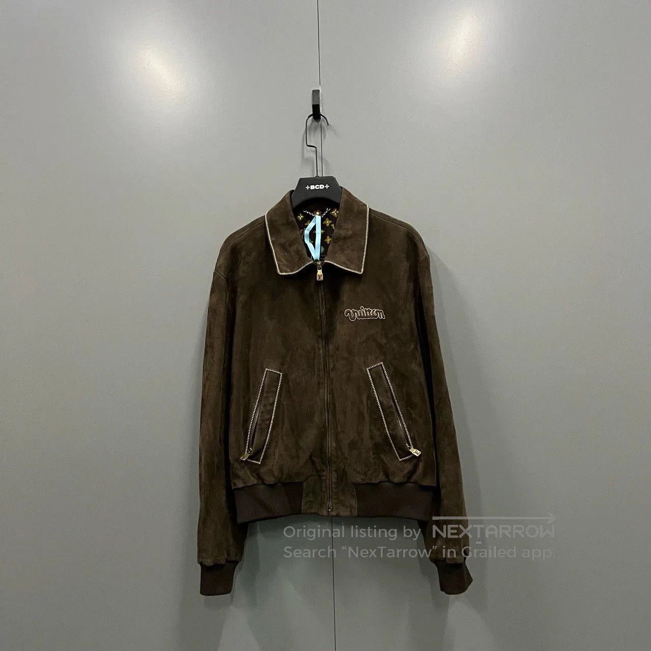 louis vuitton x tyler logo embroidered jacket.