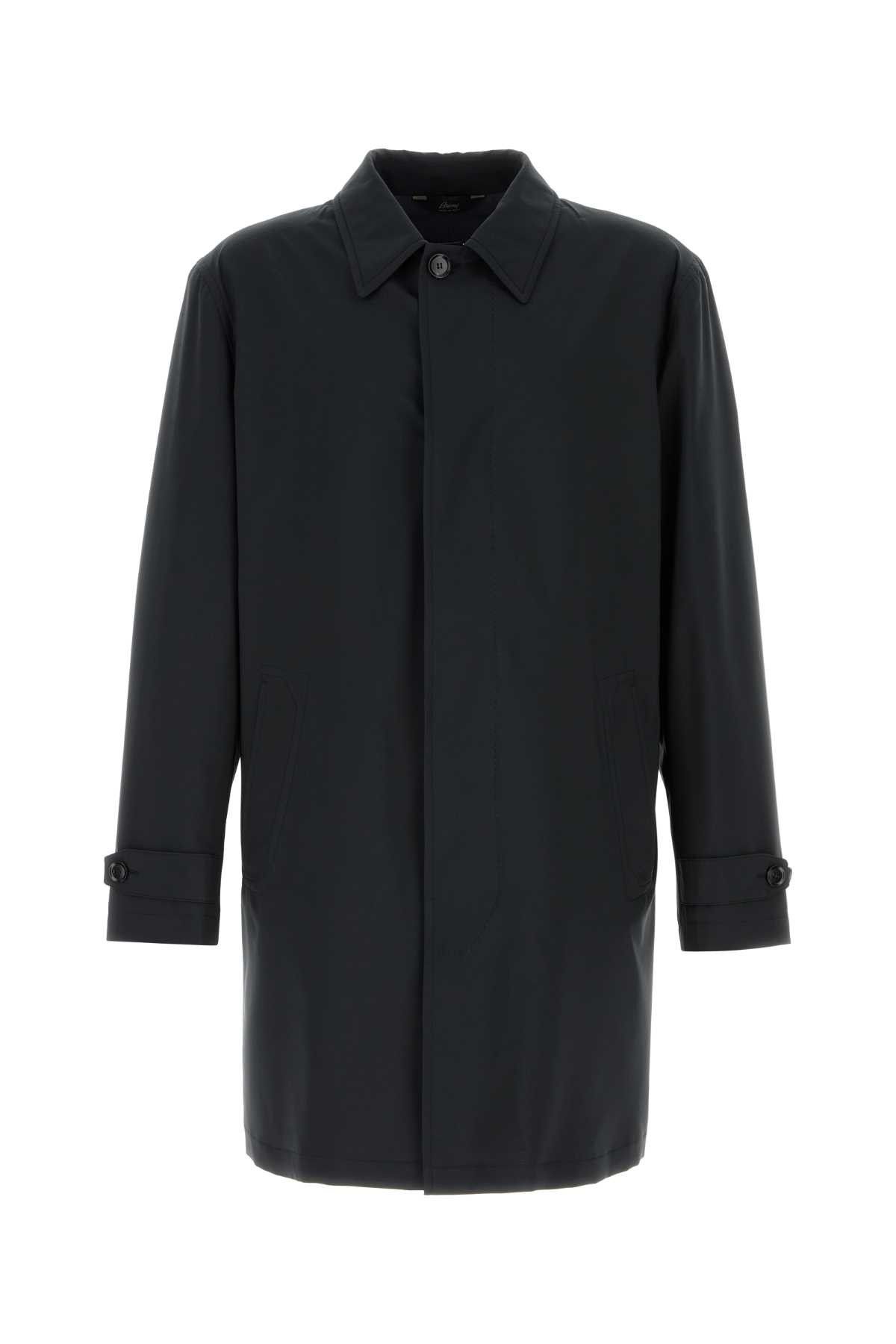 Black Polyester Coat