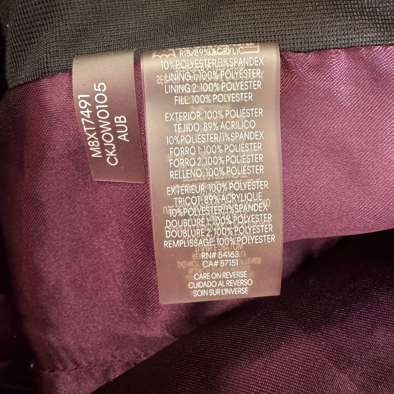 Calvin Klein Calvin Klein Purple Puffer Vest Quilted Vest Stretch Panel S Size S / US 4 / IT 40 - 7 Thumbnail