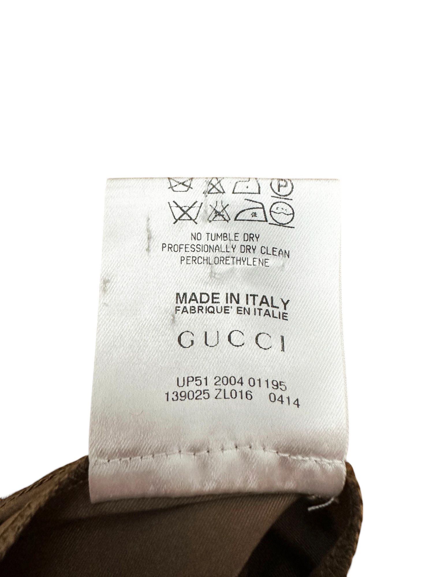 Gucci × Tom Ford Gucci by Tom Ford S/S 2004 Silk Brown Pants Size 27" / US 4 / IT 40 - 6 Thumbnail