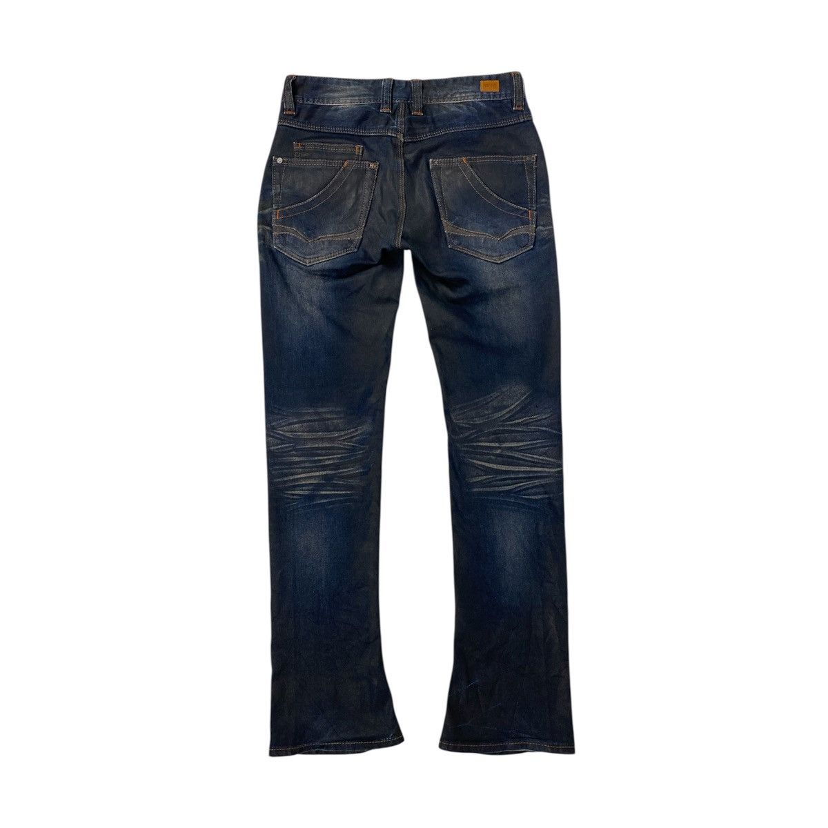 If Six Was Nine Rare 🔥 Nicole Club for Men Waxed Mud Wash Flared Denim Jeans Size US 30 / EU 46 - 13 Thumbnail