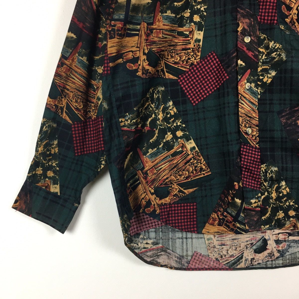 Nautica × Vintage Vintage Nautica Long Sleeve Button Ups Shirt Size US M / EU 48-50 / 2 - 2 Thumbnail