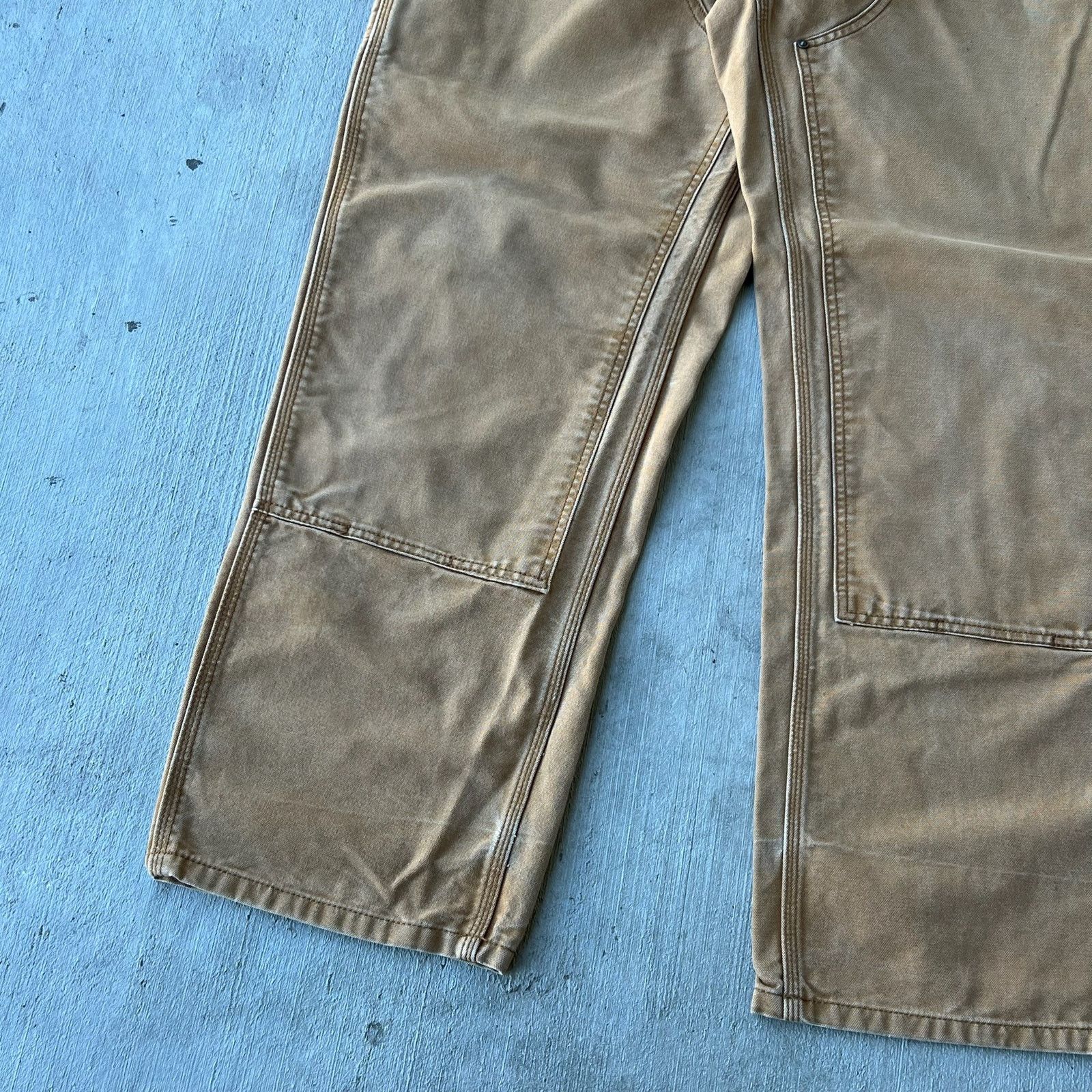 Carhartt × Vintage Carhartt brown double knee work wear carpenter pants Size US 35 - 3 Thumbnail