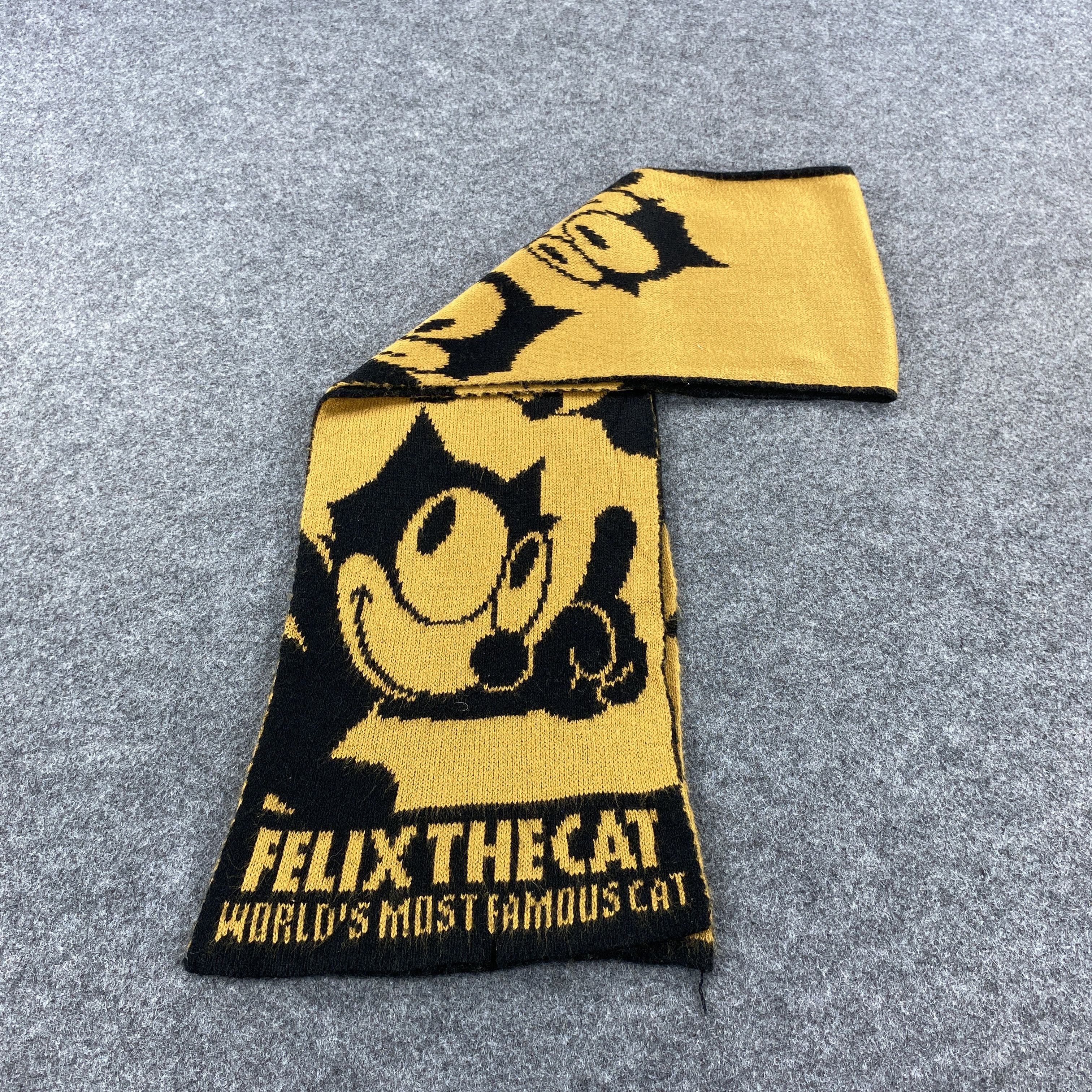 Vintage GF10631 Felix The Cat Scarf Neck Wear Muffler Nova Check Size ONE SIZE - 10 Thumbnail