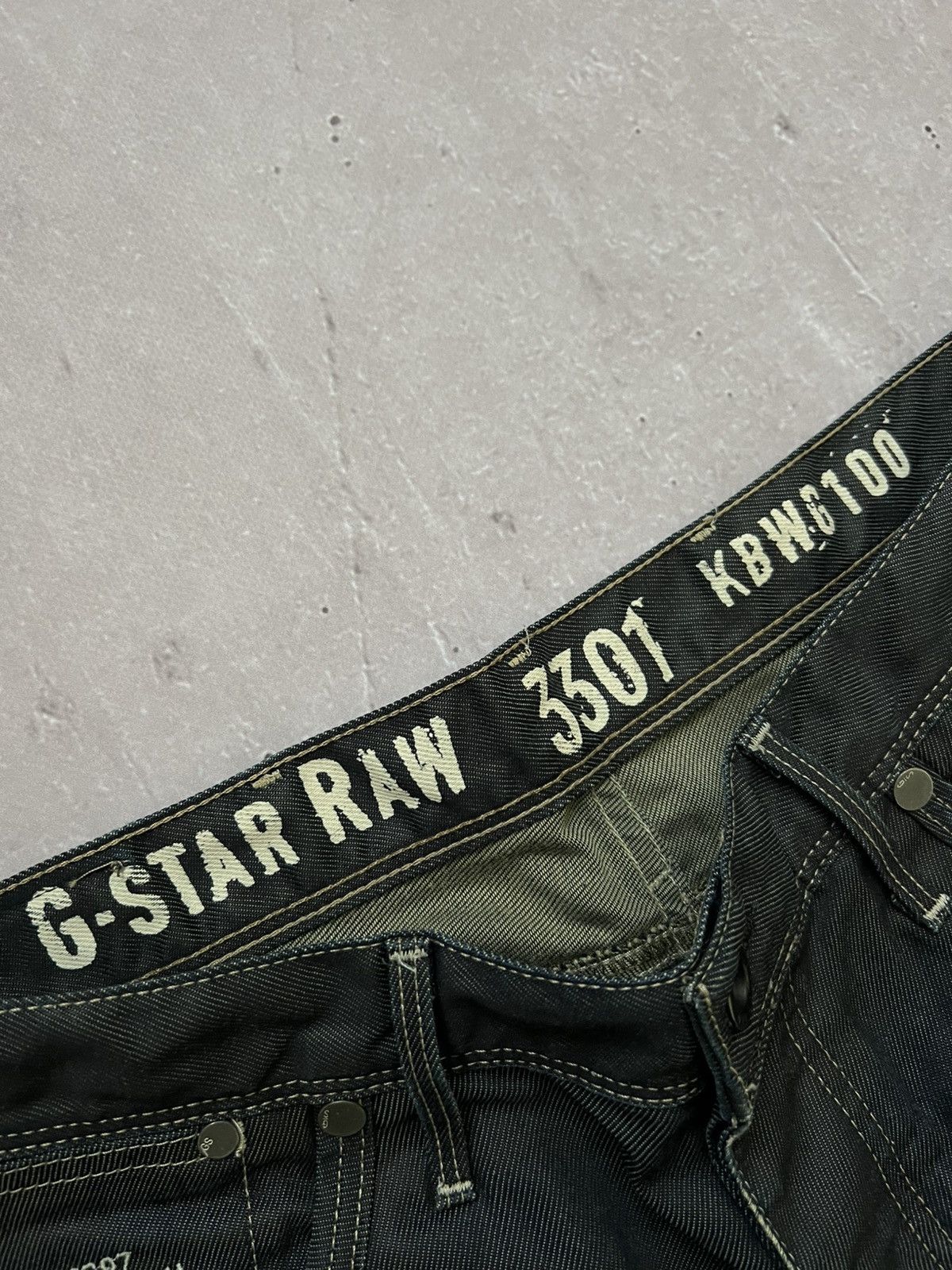 G-Star G Star Raw Jeans With Vintage Embroidery And Large Logo 36 Size US 36 / EU 52 - 13 Thumbnail