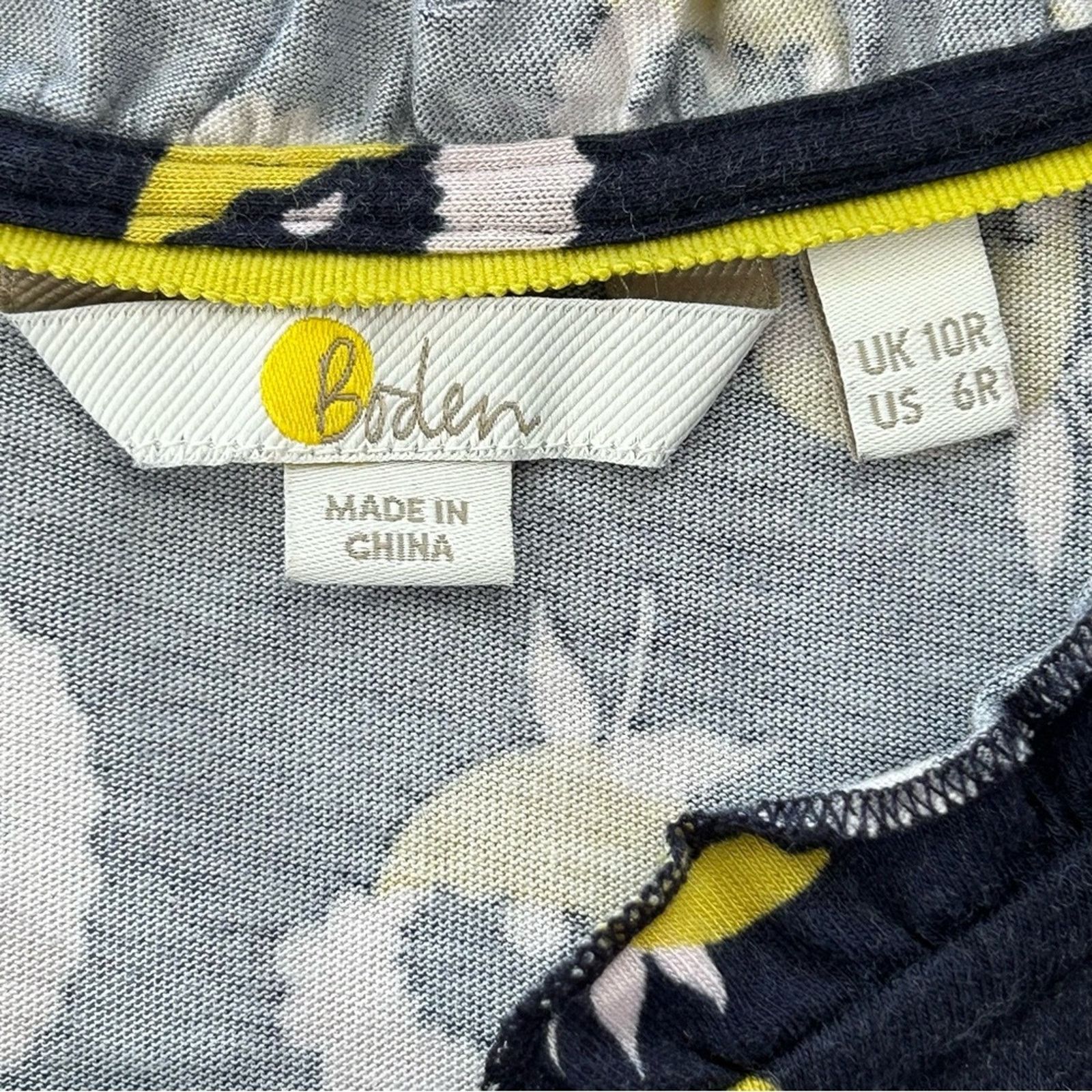 Boden Boden Lois Knit Sleeveless Floral Dress Size 6 Navy Yellow Size M / US 6-8 / IT 42-44 - 11 Thumbnail